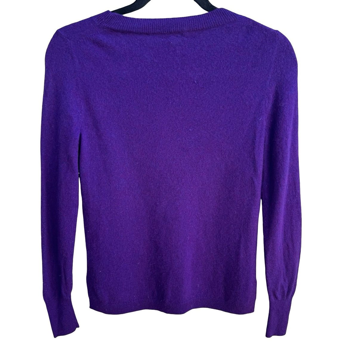 J Crew 100% Cashmere Quiet Luxury Minimalist Softcore Preppy Sweater Purple XS