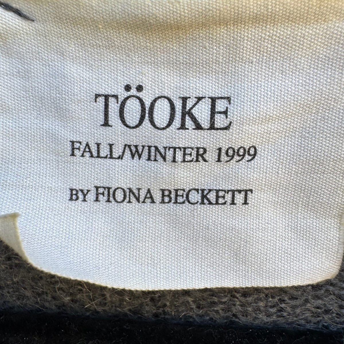 Tooke Fiona Beckett Vintage 90s Y2K Mohair Blend Whimsigoth Hooded Cardigan S