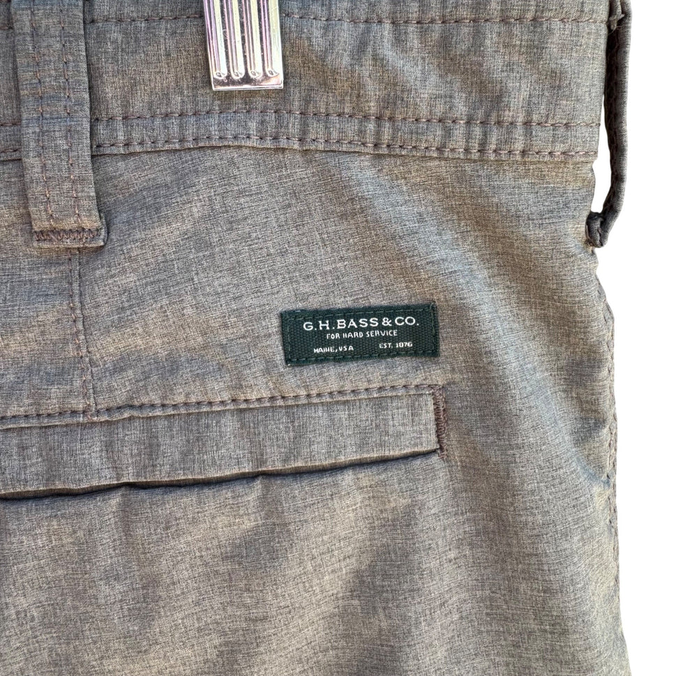 G.H. Bass & Co Mens Gray Casual Outdoor Durable Lightweight Flat Front Shorts 40