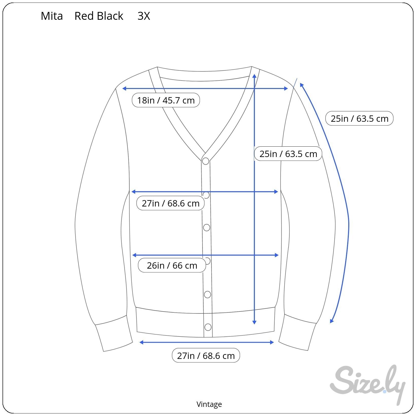 Mita Vintage Womens Red Black Button-Up Brick Pattern Knit Cardigan Sweater 3X