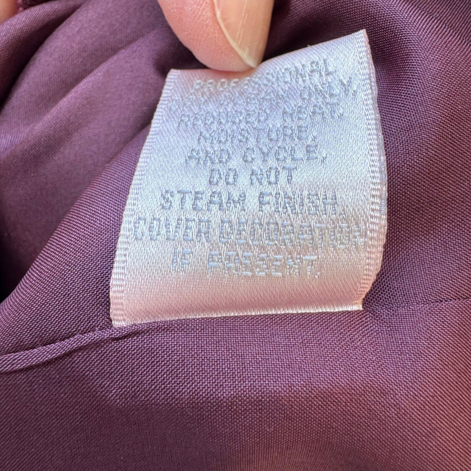 Rebecca Taylor Coquette Quiet Luxury Linen Contrast Stitch Cropped Jacket Plum 2