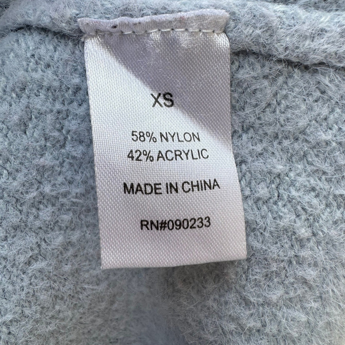 Playboy Y2K Coquette PacSun Fuzzy Eyelash Knit Cropped Sweater Pastel Blue XS