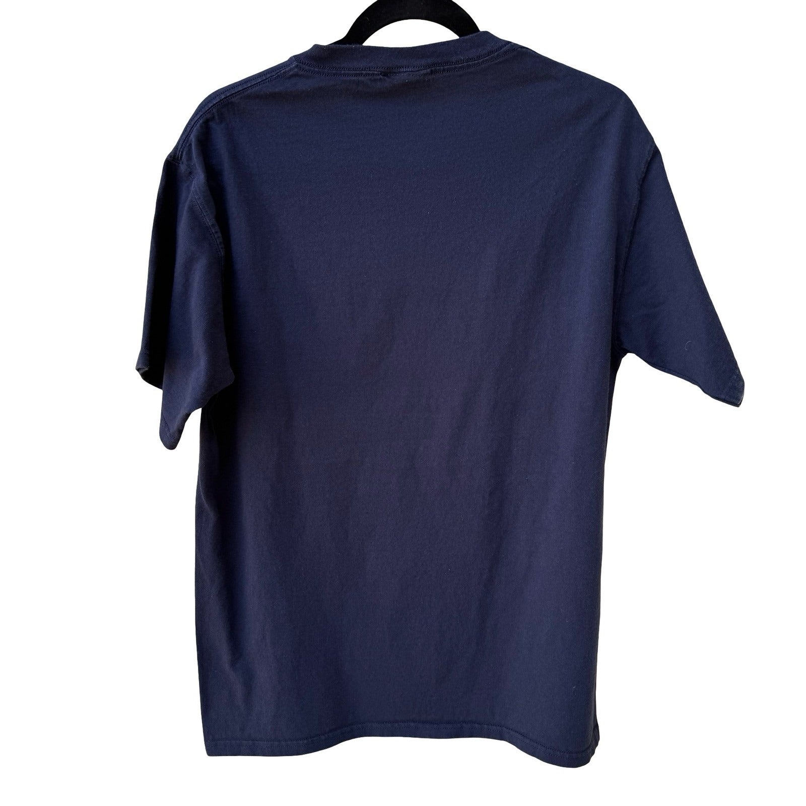 Jansport Franklin College Graphic T-Shirt Mens Medium Navy Blue Short Sleeve Tee