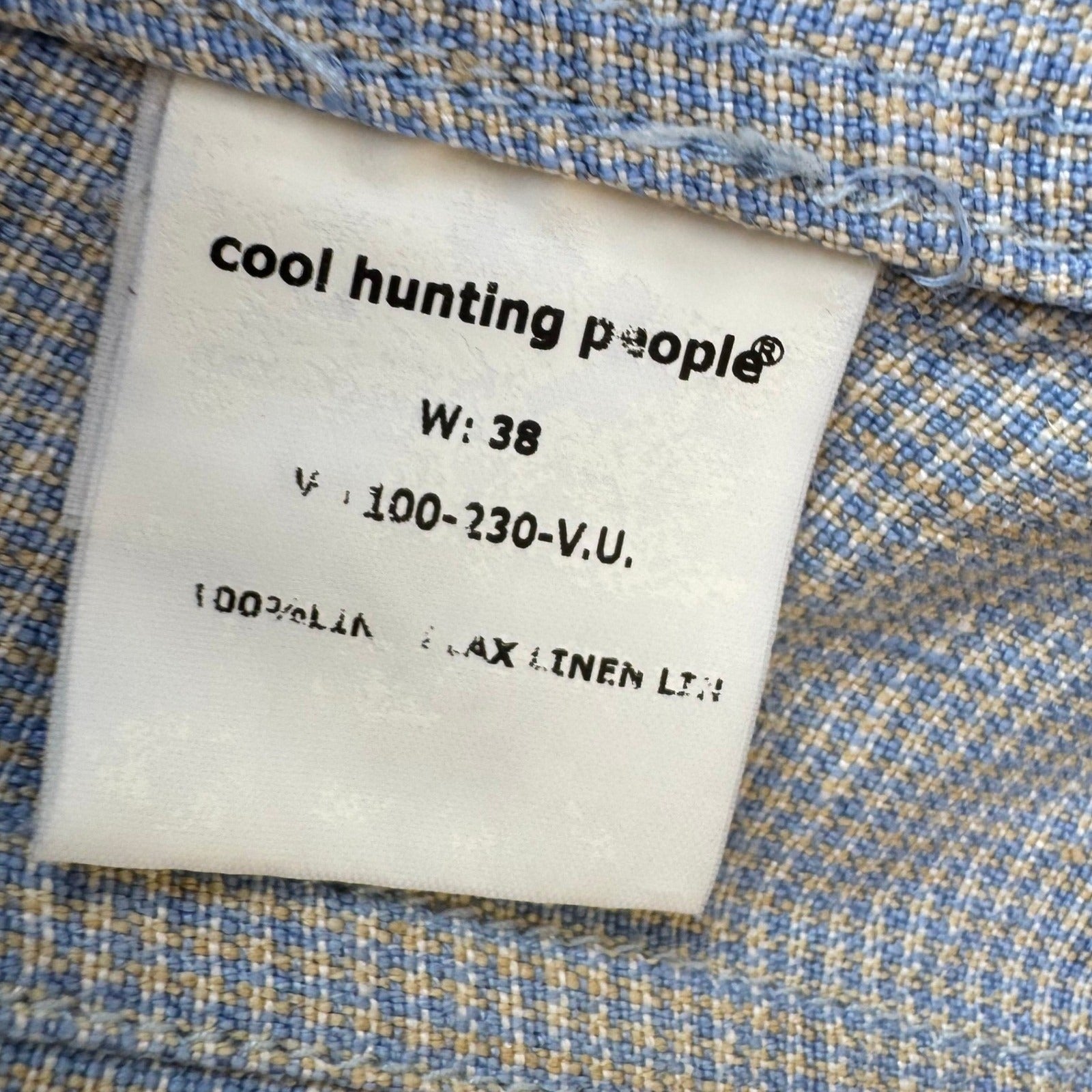 Cool Hunting People 100% Italian Flax Linen Cutaway Blazer Jacket Equestrian XS