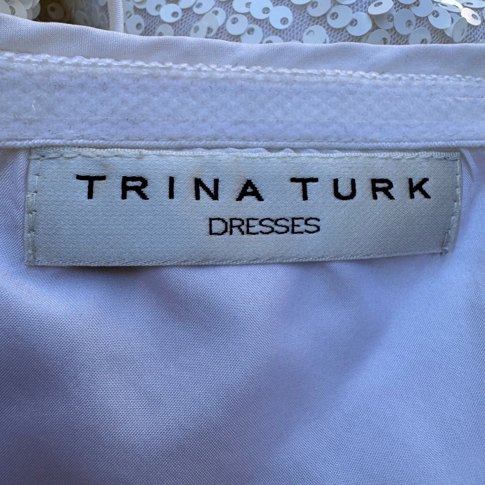 Trina Turk Glam Sequin Halter Bridal Wedding Formal Gala Maxi Dress Gown Party S
