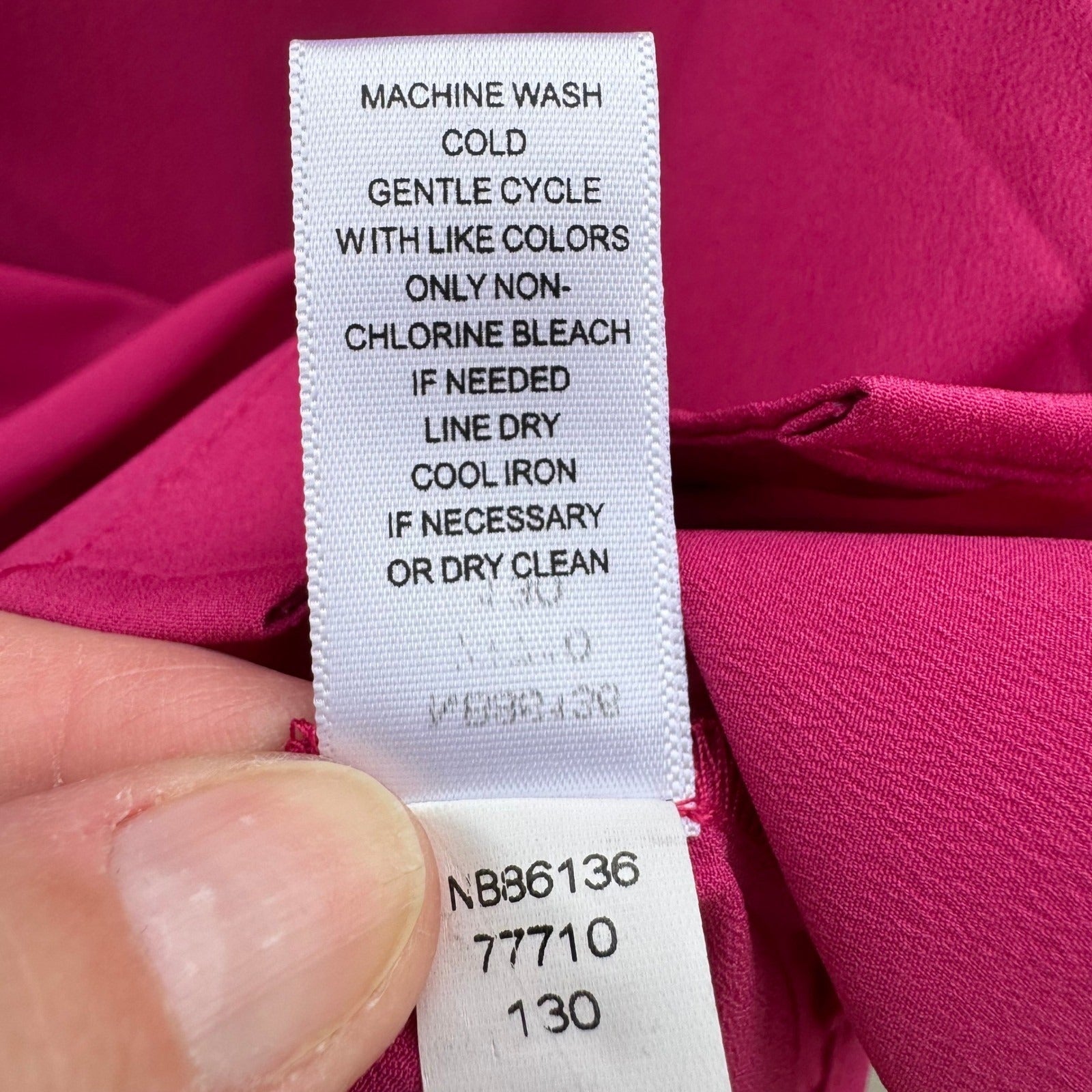 Spense Womens Sleeveless Split Neck Button Down Blouse Pink Pintuck L Barbiecore