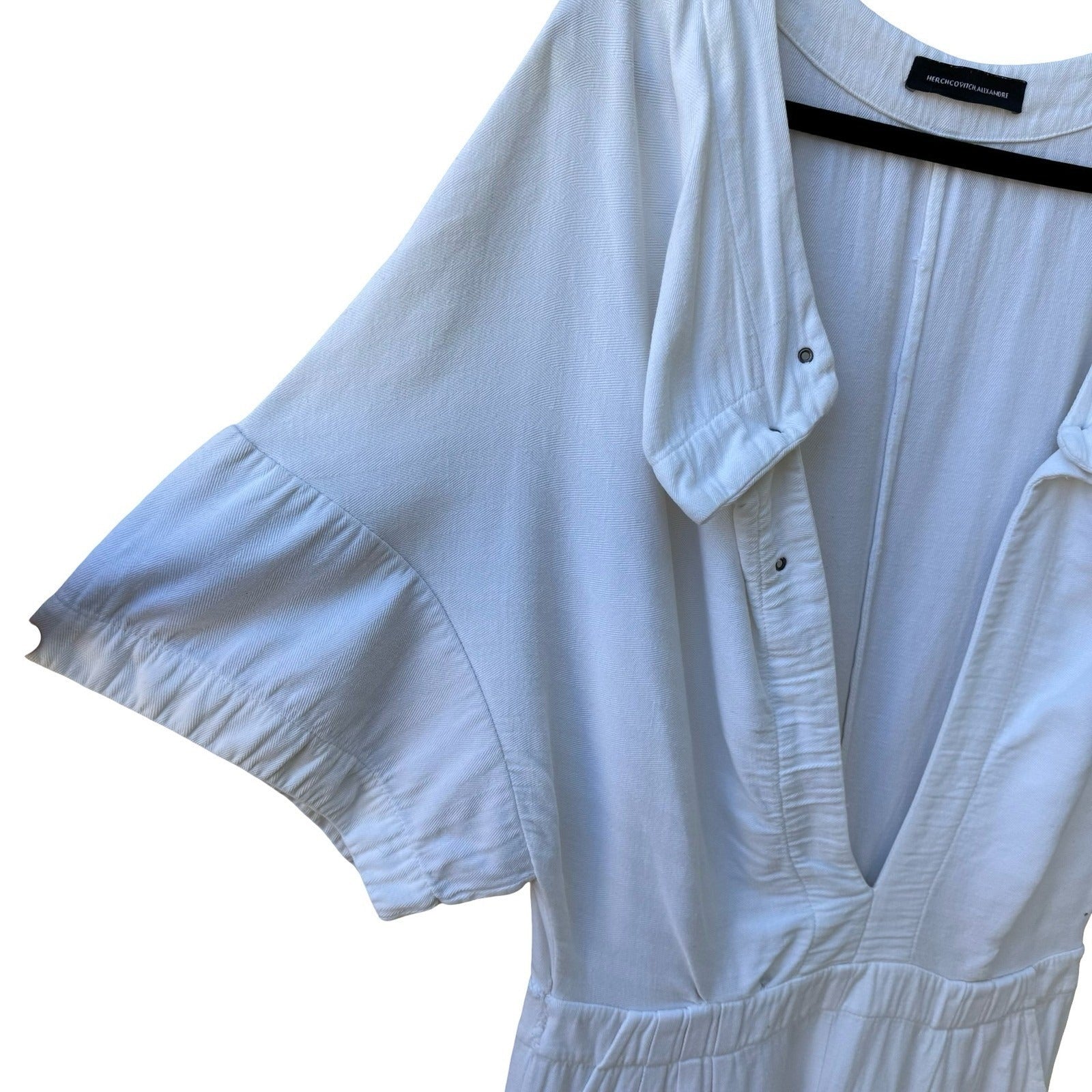 Alexandre Herchcovitch Avant Garde Minimalist Designer Herringbone Jumpsuit