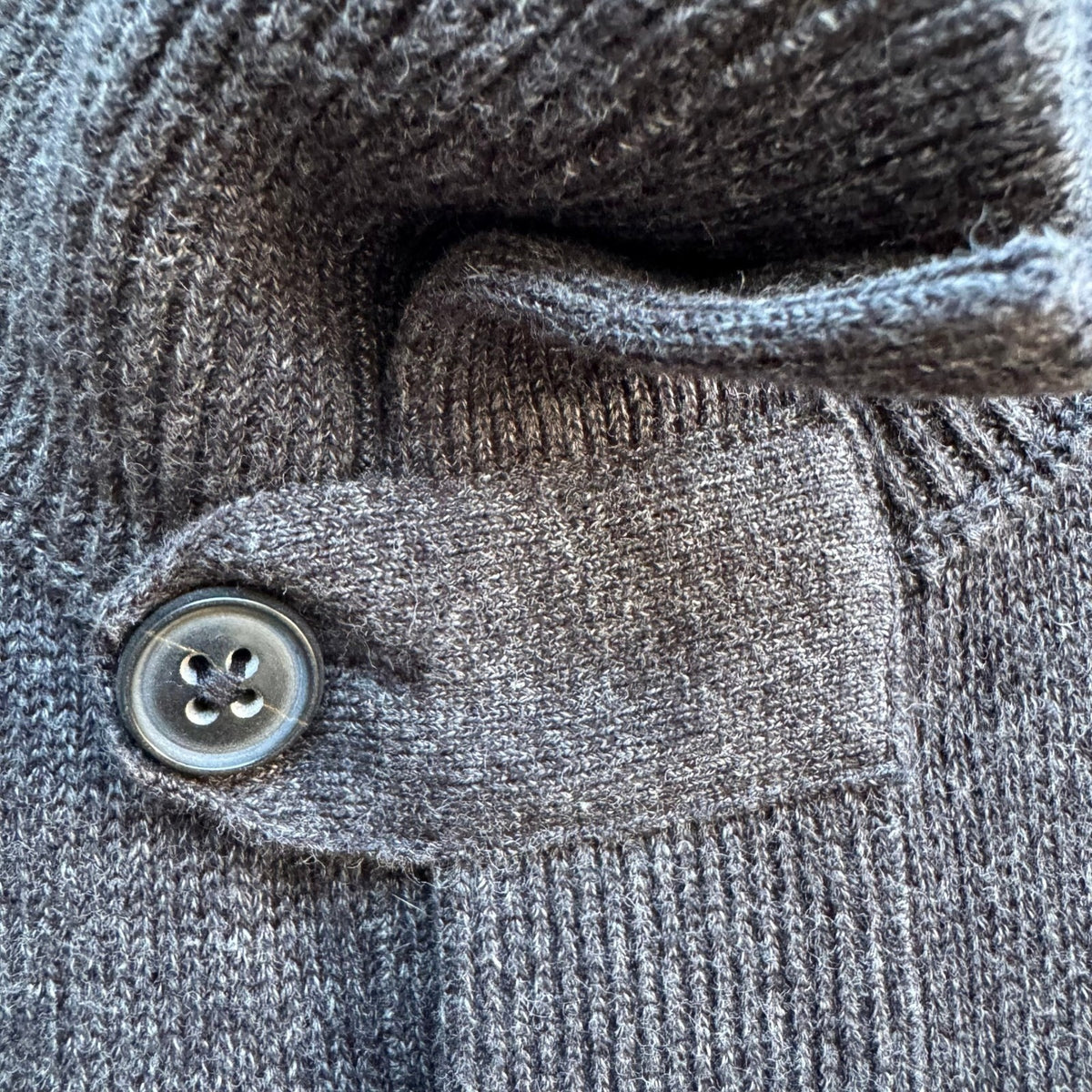 Banana Republic Heritage Military Utility Knit Cardigan Sweater Gray Mens M