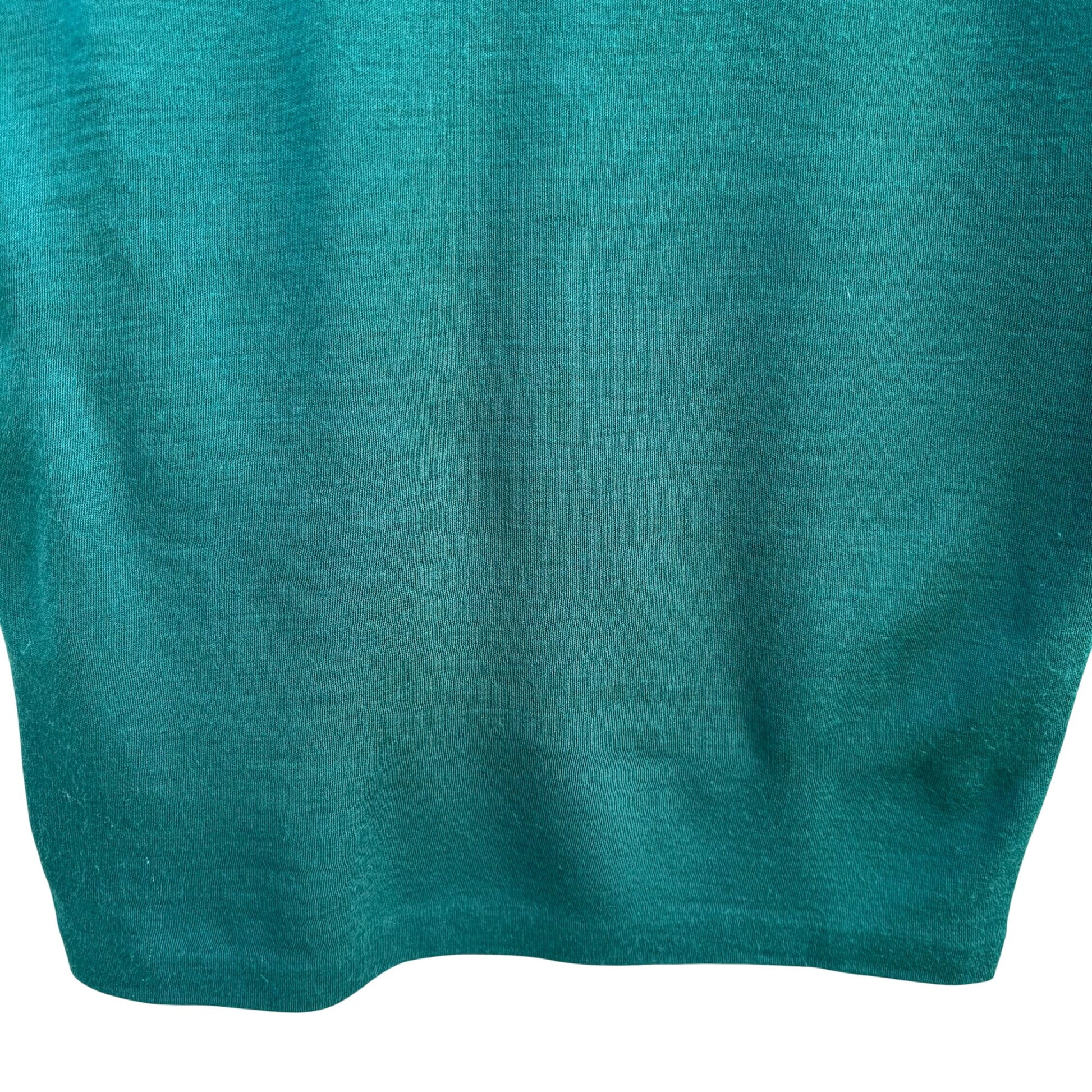 Liz Claiborne Vintage Womens Petite XS Green Mockneck Sweater Dress Wool Blend