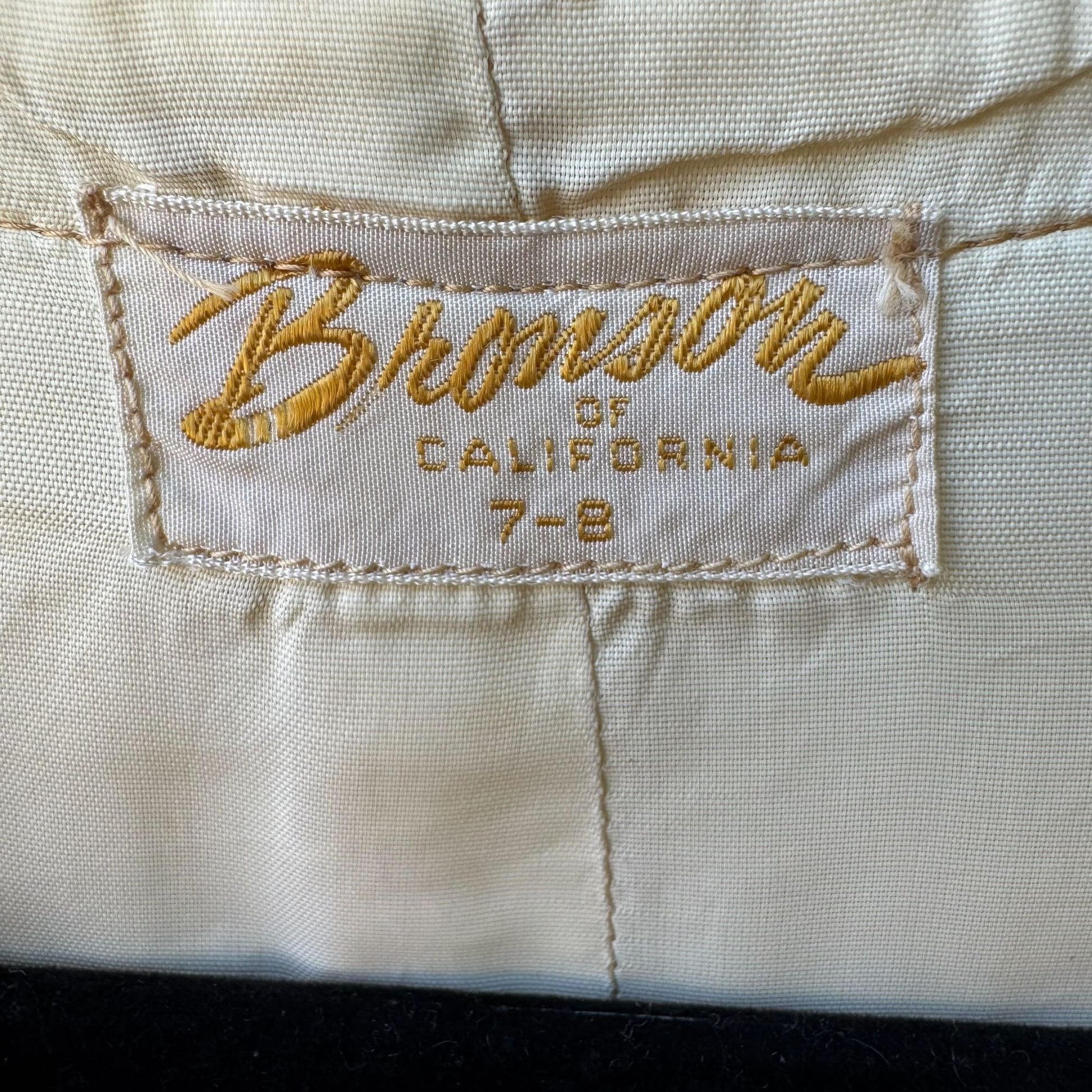 Bronson of California Vintage 50s 60s Butter Womens Wool Lined Four Pocket Vest