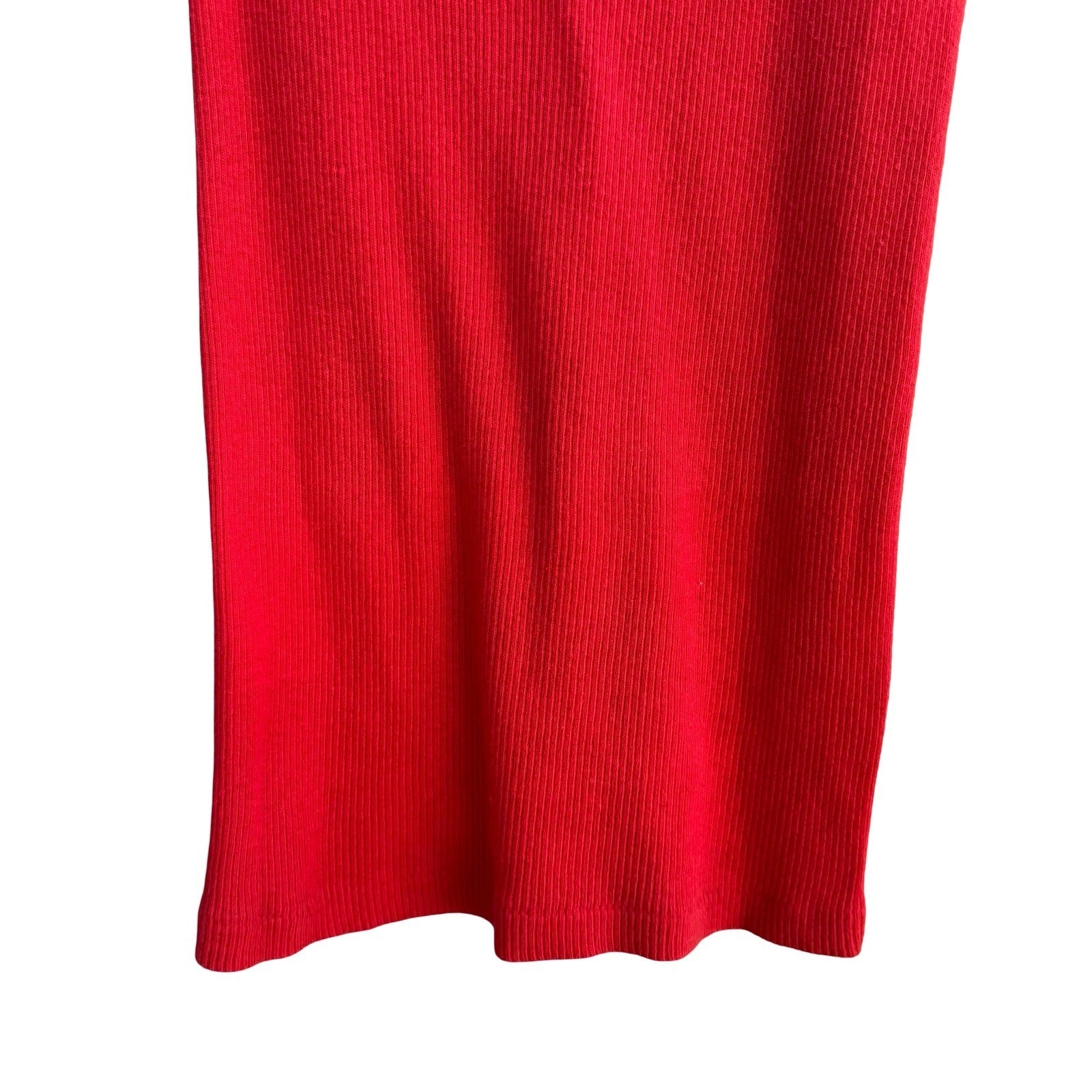Forenza Sportswear Vintage Womens Red Ribbed Racerback Tank Top Made USA Small