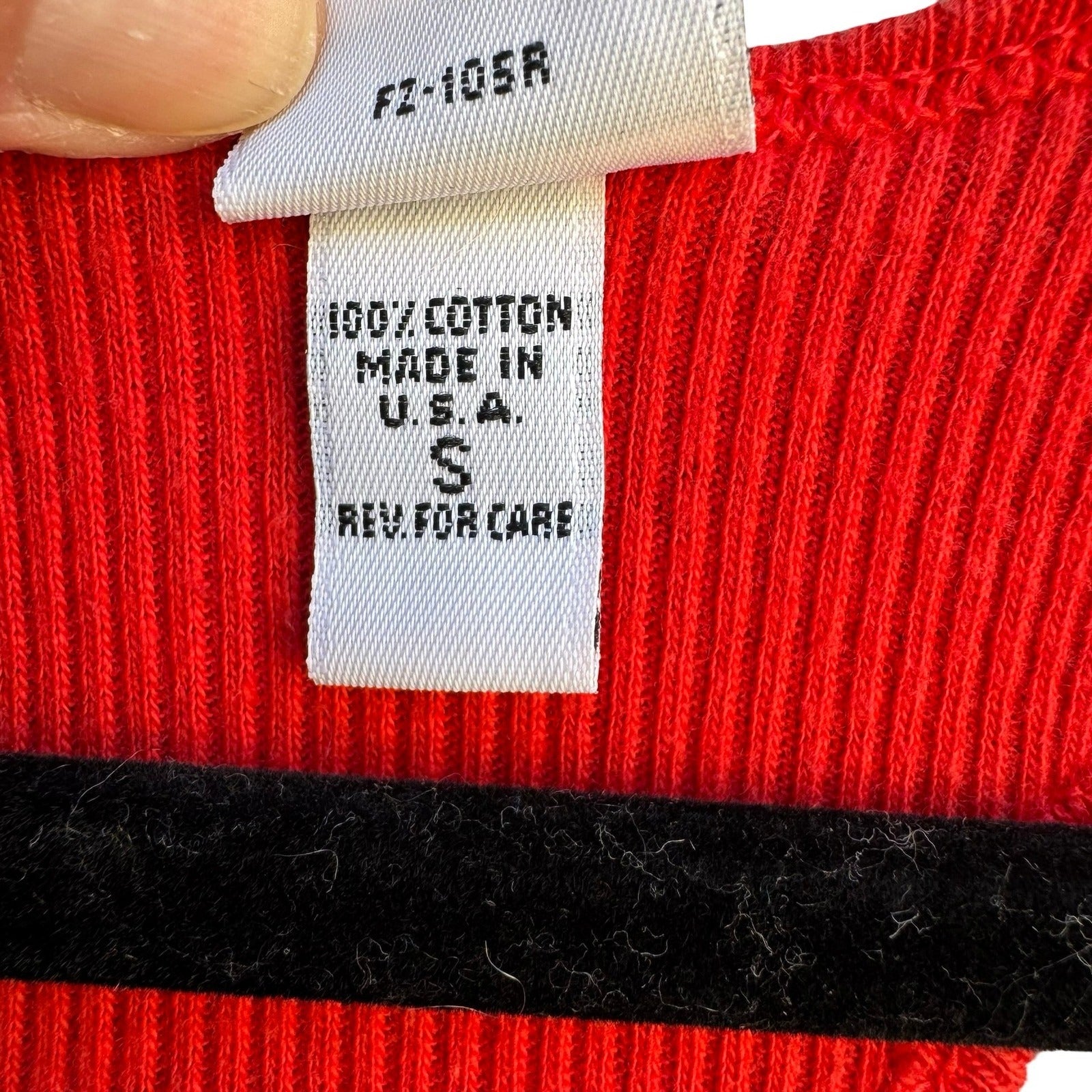 Forenza Sportswear Vintage Womens Red Ribbed Racerback Tank Top Made USA Small