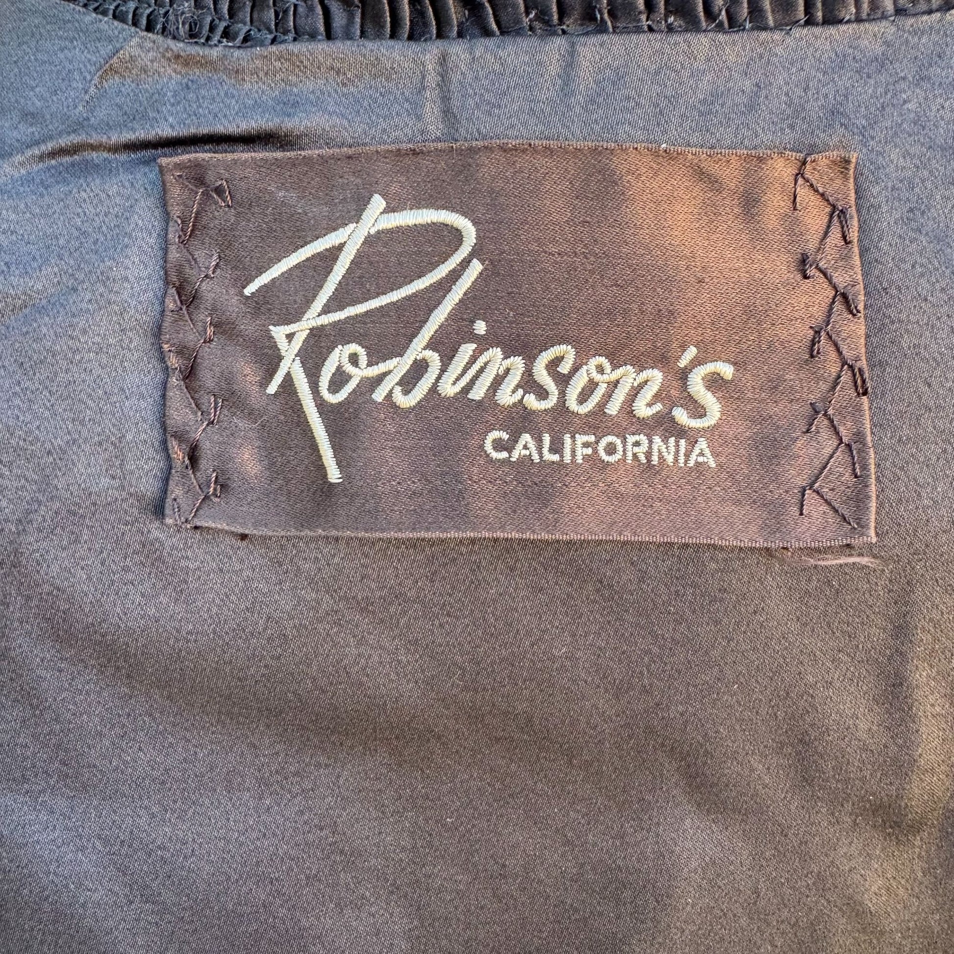 Robinsons California Vintage Brown Fur Stole Shawl Wrap Elegant Retro Fashion OS