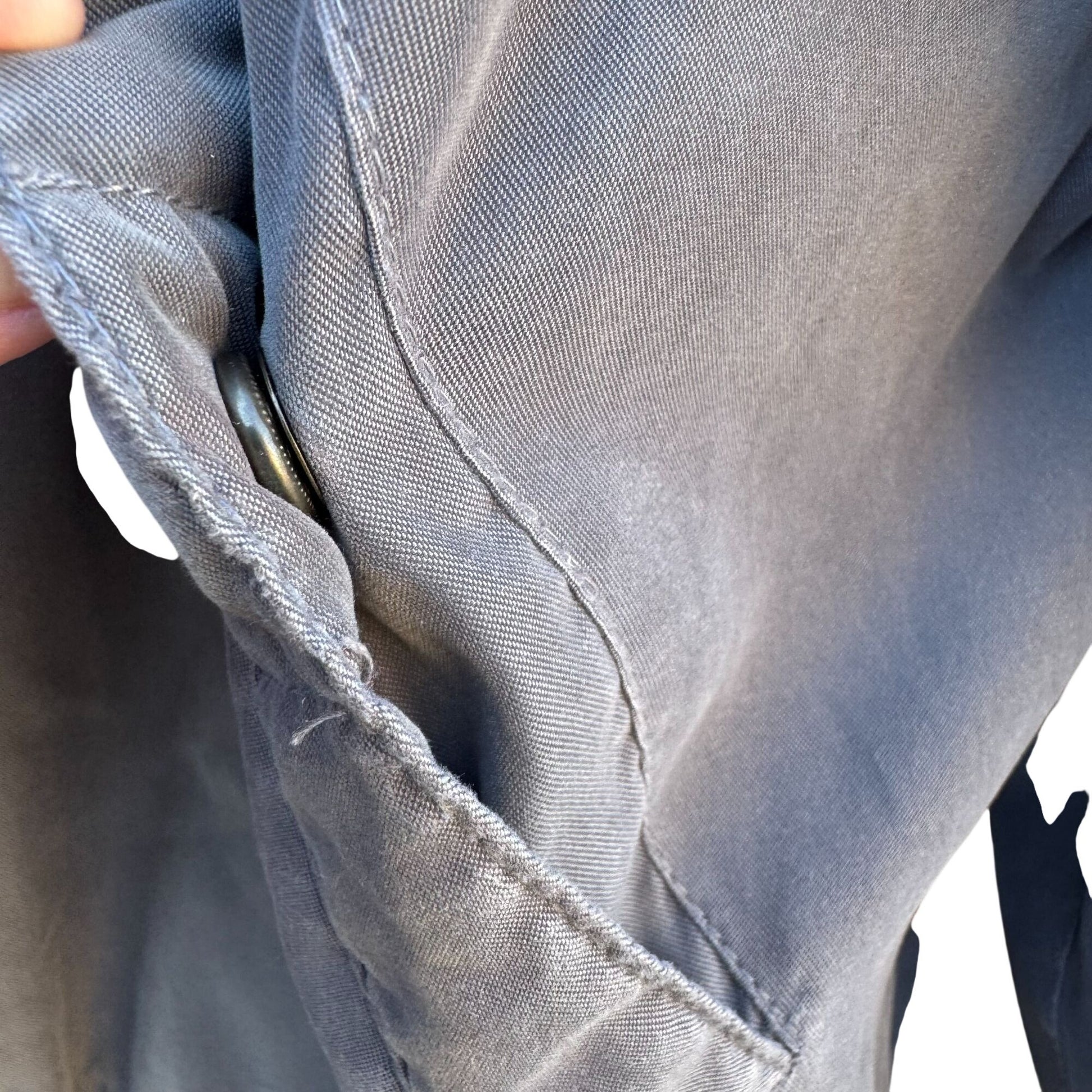 Weatherproof Garment Co Mens Gray Lightweight Bomber Jacket Preppy Athleisure XL