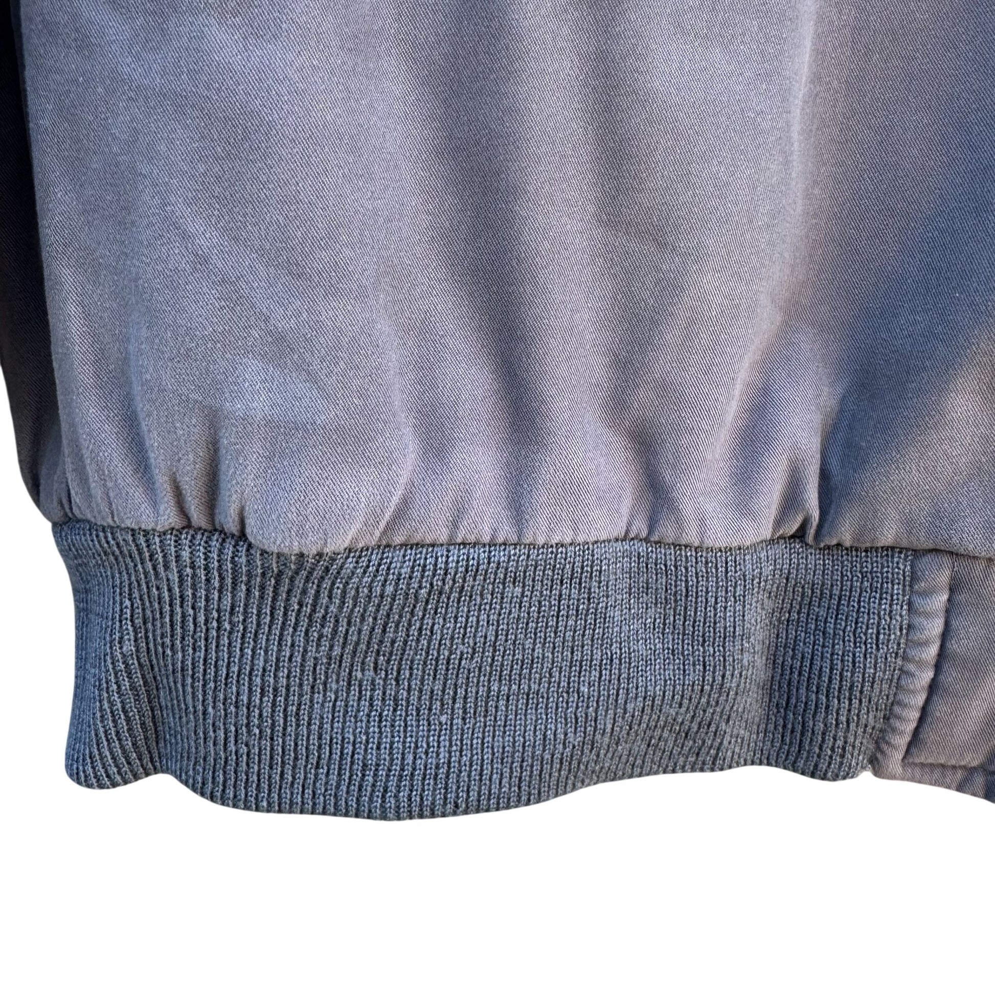 Weatherproof Garment Co Mens Gray Lightweight Bomber Jacket Preppy Athleisure XL