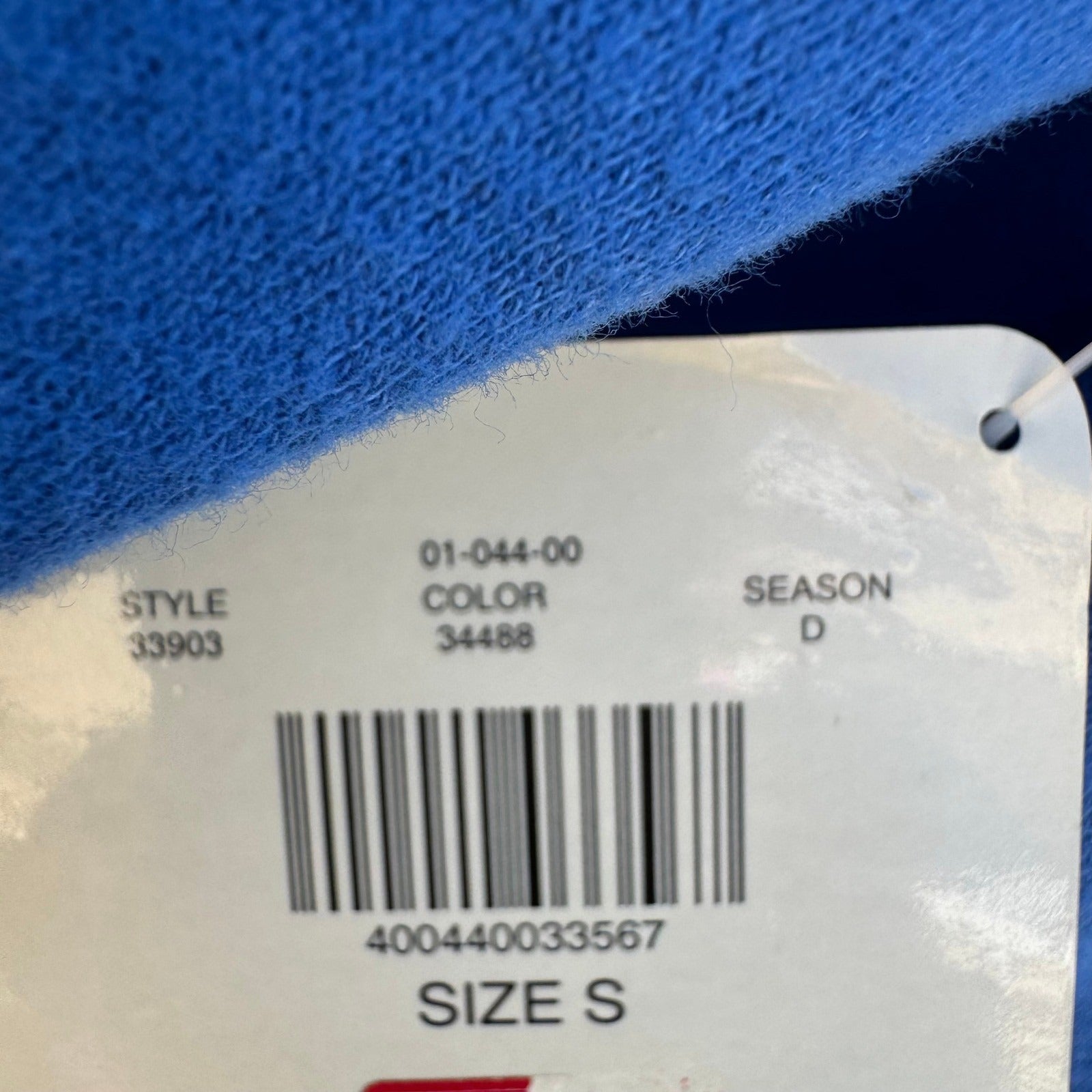 Pacer by Karen Scott Blue Fleece Sweatsuit Set Crewneck Sweatpants Womens PS NEW