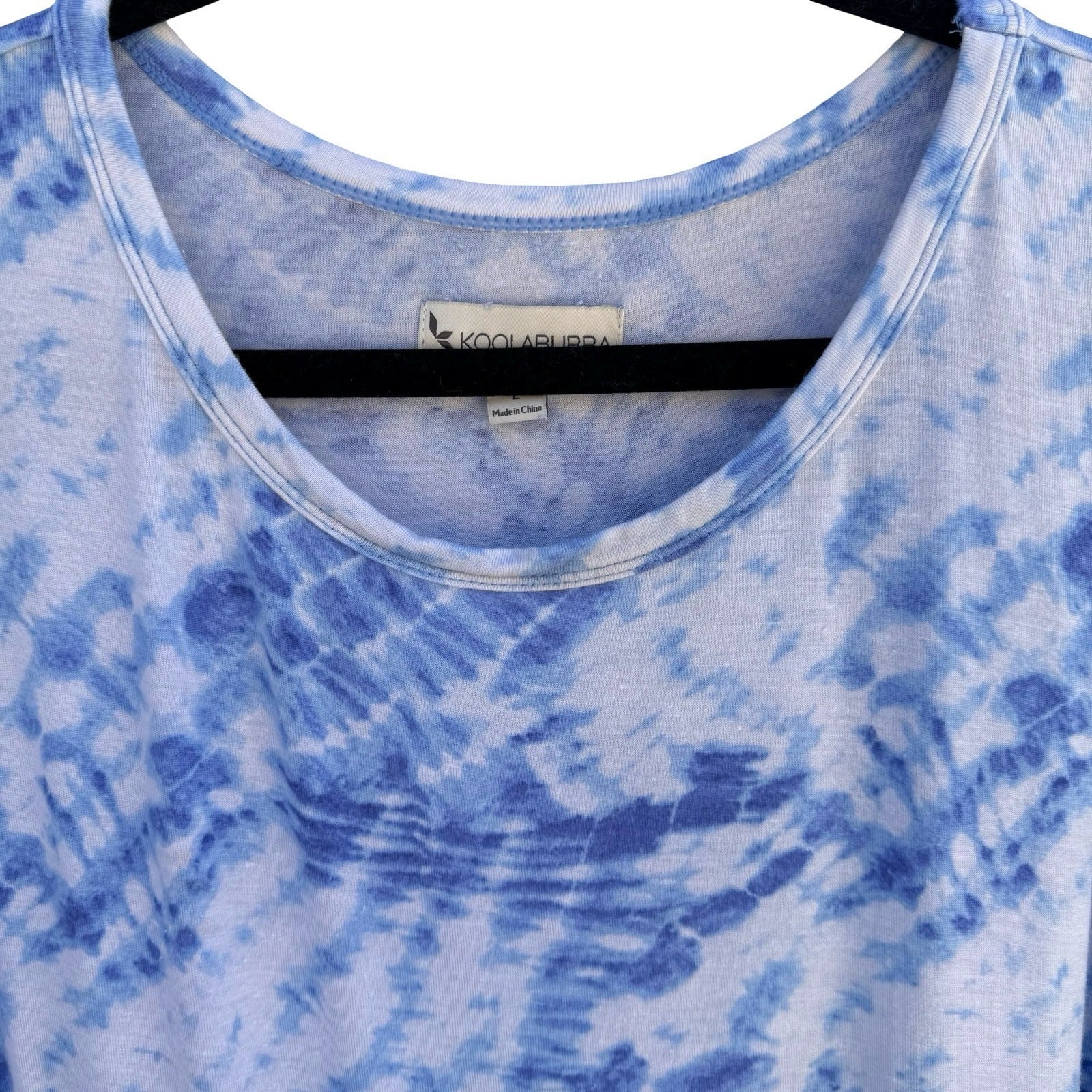 Koolaburra by UGG Womens Blue Tie Dye Pajama Set Large A391288 Loungewear Jogger