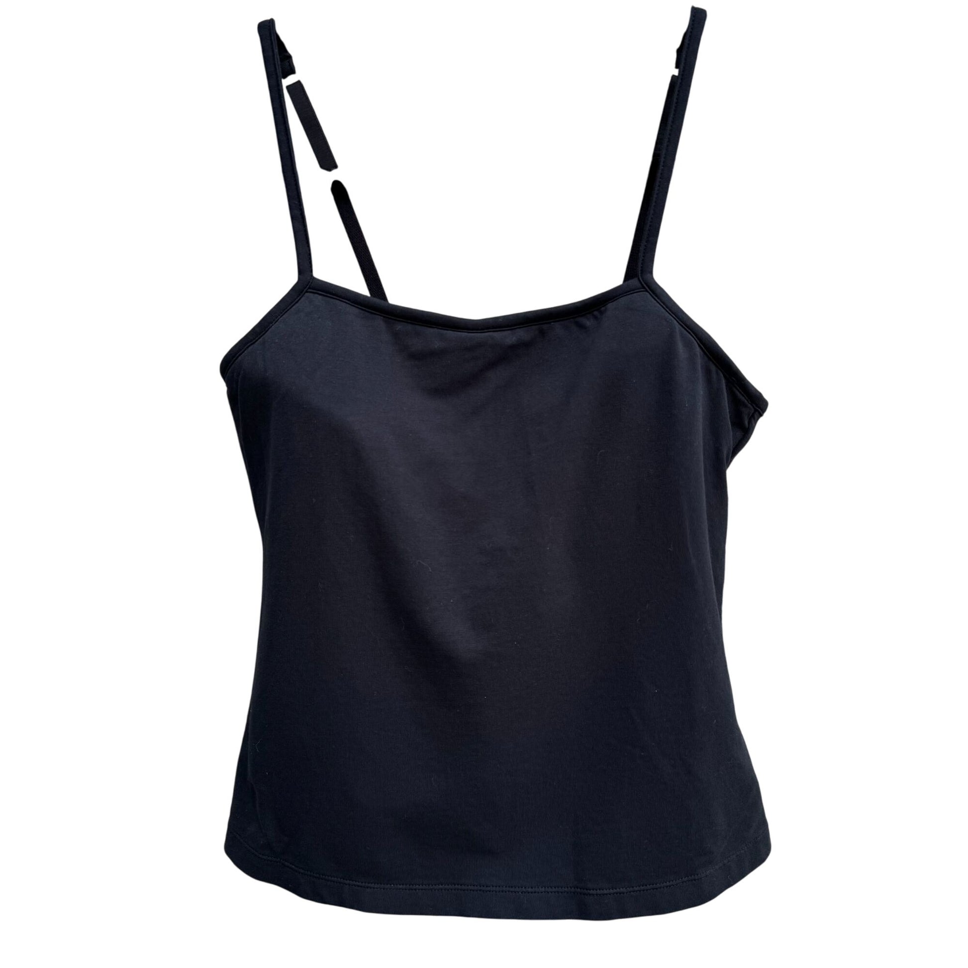 The Territory Ahead Black Built-In Bra Adjustable Straps Stretch Camisole Tank 34B