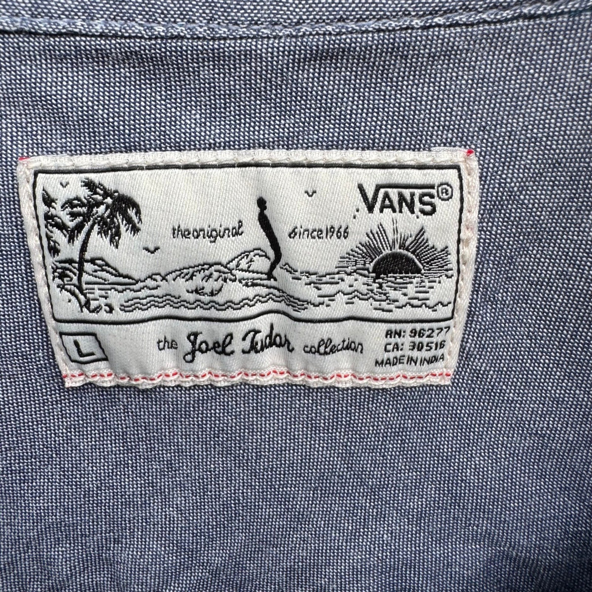 Vans Joel Tudor Collection Aloha Coastal Hawaiian Tropical Leaf Shirt Mens L