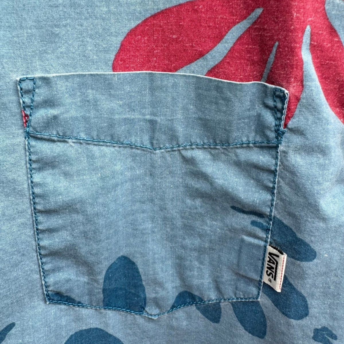 Vans Joel Tudor Collection Aloha Coastal Hawaiian Tropical Leaf Shirt Mens L