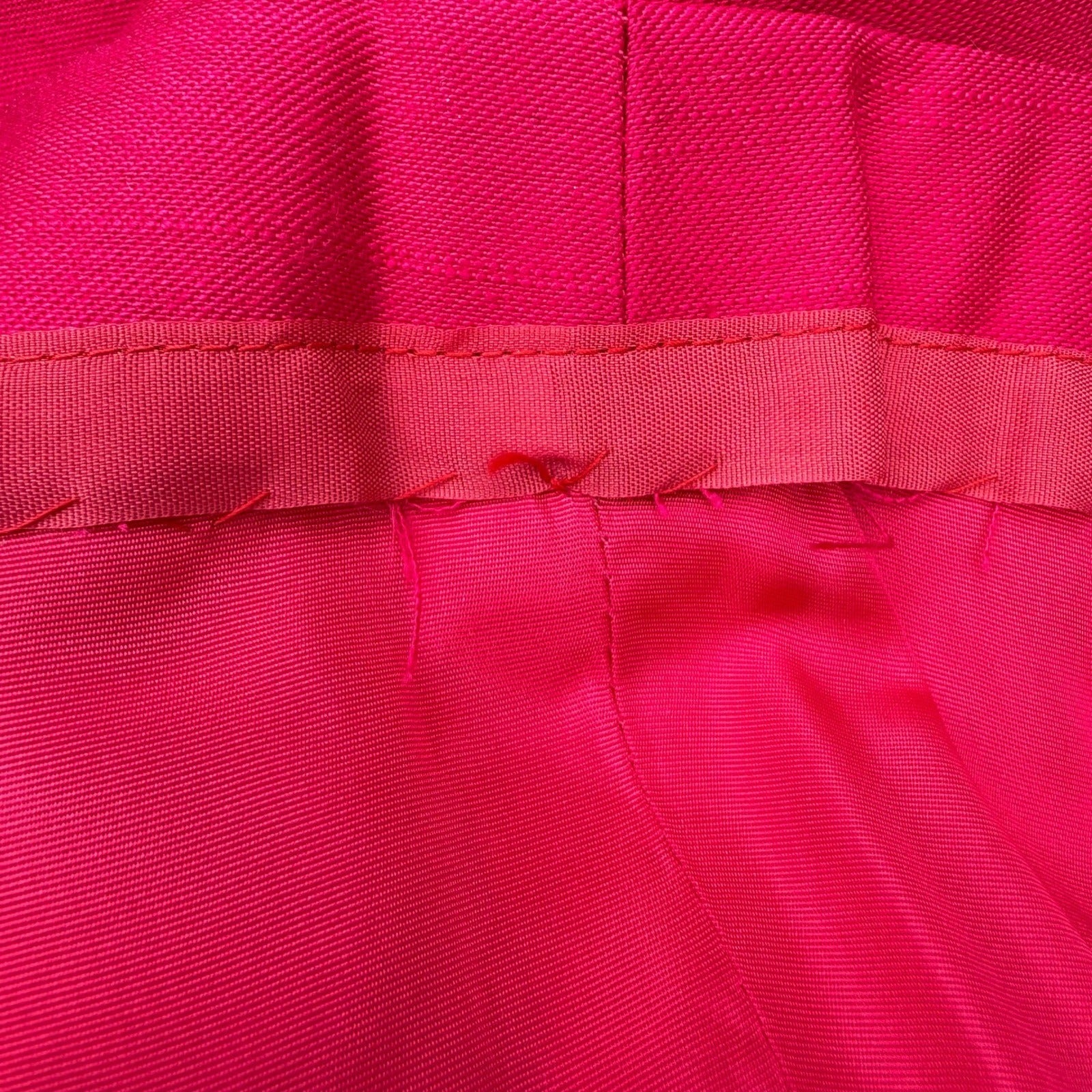 Emma Domb California Vintage 60s Fuchsia Pink Maxi Dress Bow Detail Mod Gown