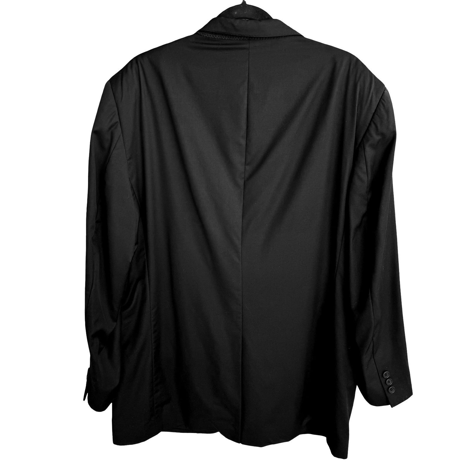 Jos A Bank 100% Wool Professional Formal Executive Blazer Jacket Black Mens 46L