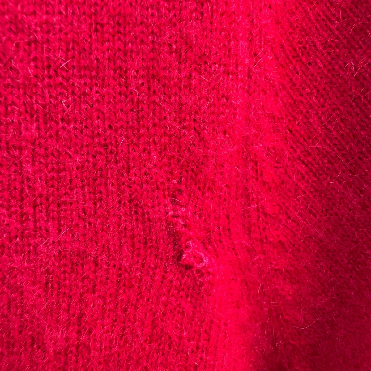 Cashmere Quiet Luxury Minimalist Boat Neck Ribbed Sweater Tomato Red Womens L