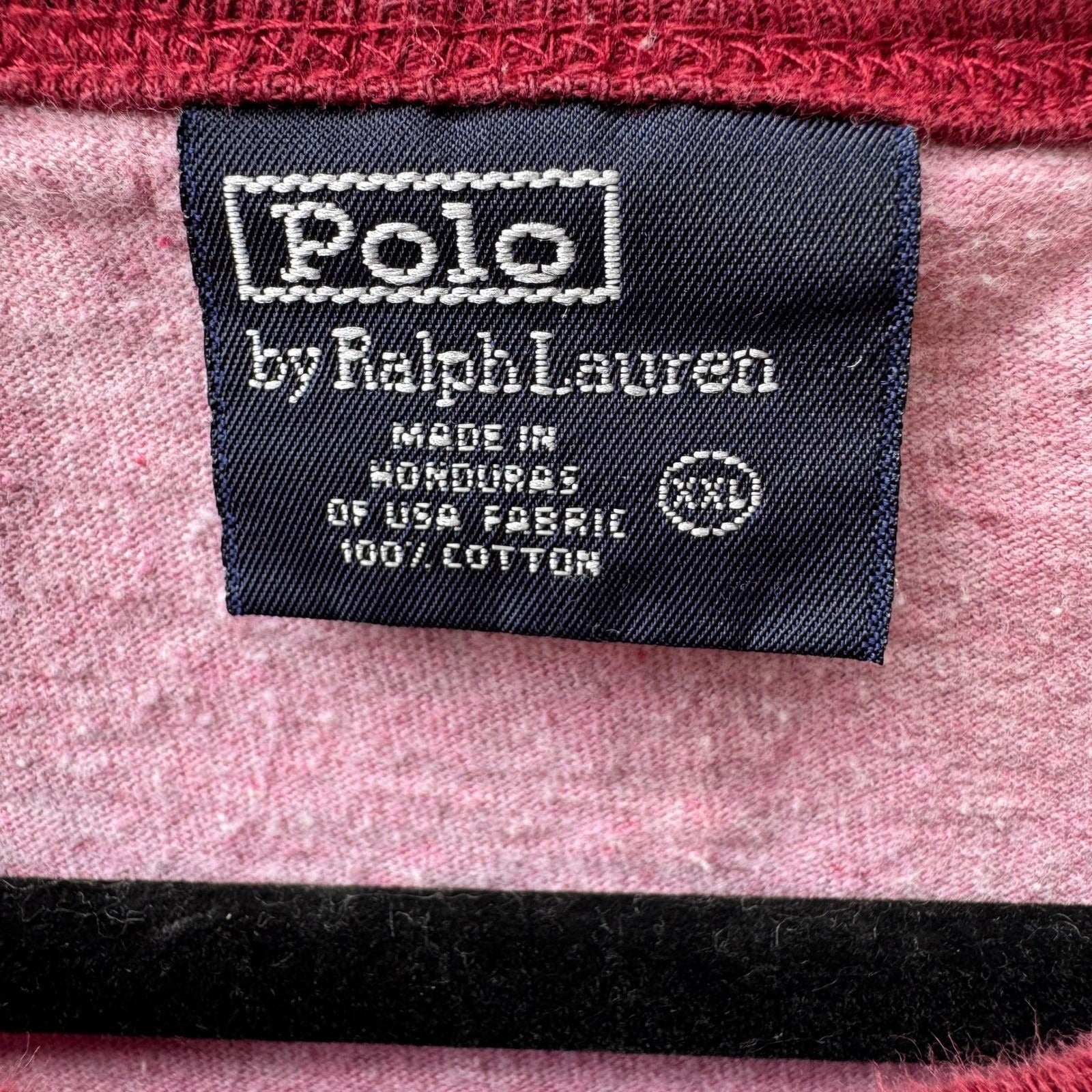 Polo Ralph Lauren Vintage 90s Sporty Preppy Ringer Pony Logo Tee Shirt Mens XXL