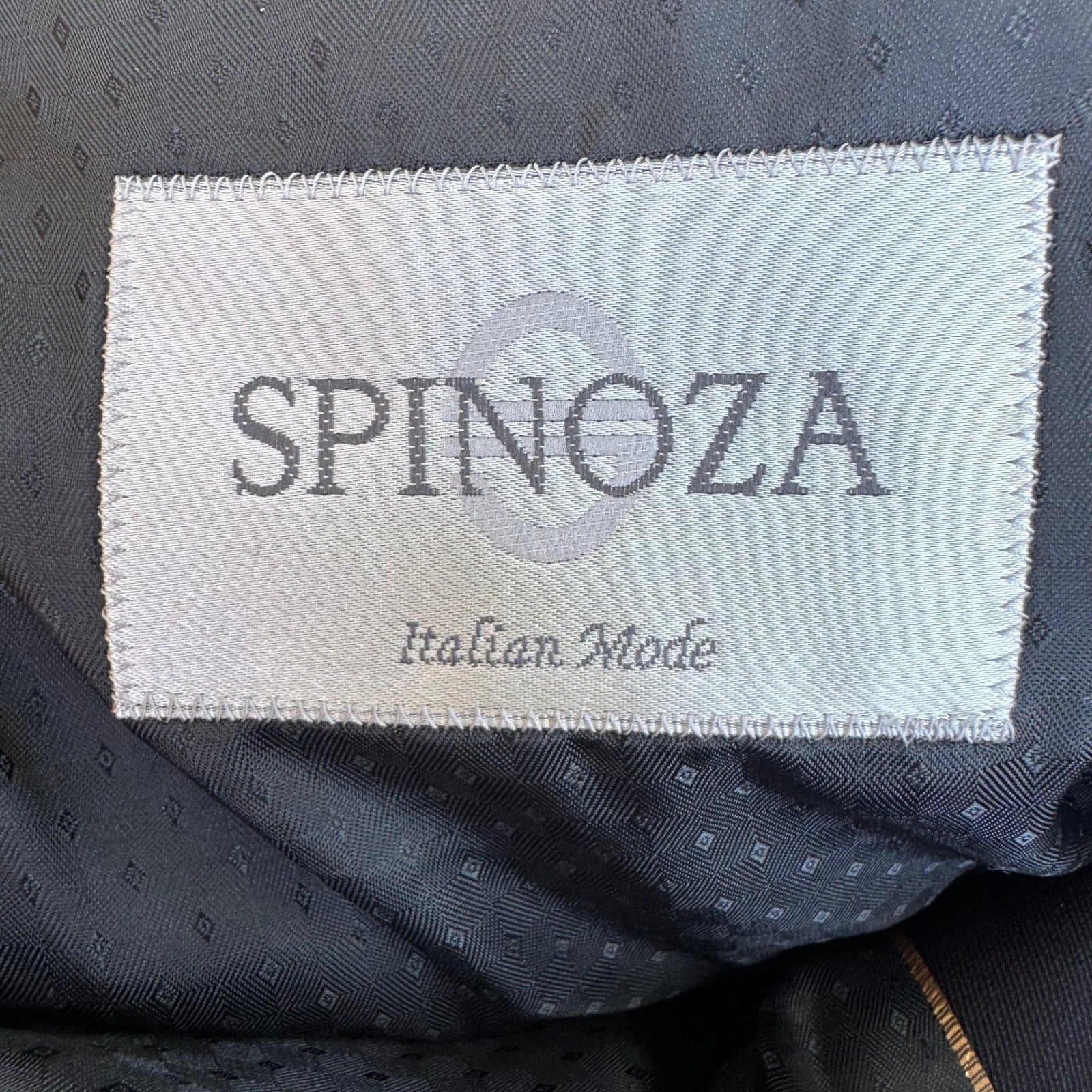 Spinoza Italian Mode Mens Navy Blue Two Button Blazer Jacket Professional Preppy