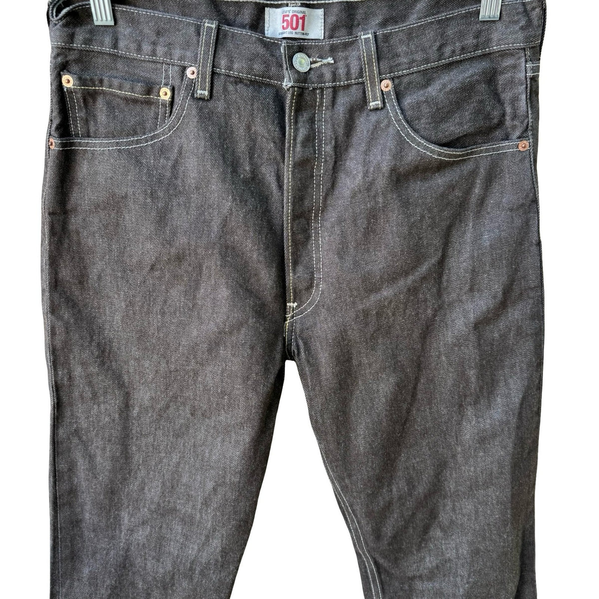 Levi's 501 WPL 423 Vintage Y2K Streetwear Jeans Mens Gray 34x30 Made In Mexico