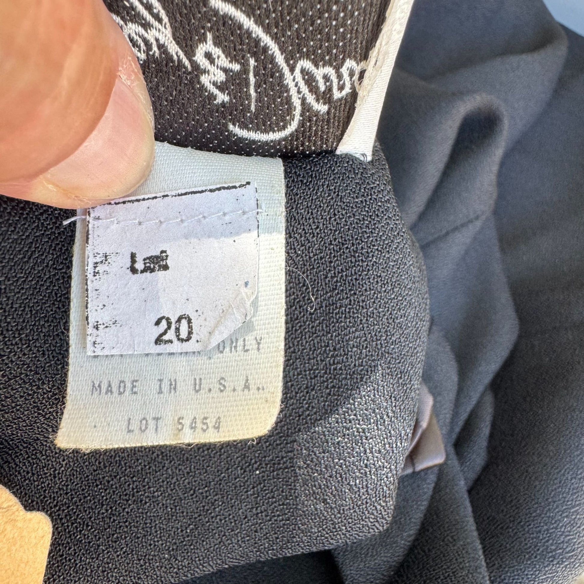 Jeffrey & Dara Vintage Black Rose Button Scoop Neck Wide Leg Jumpsuit New 20