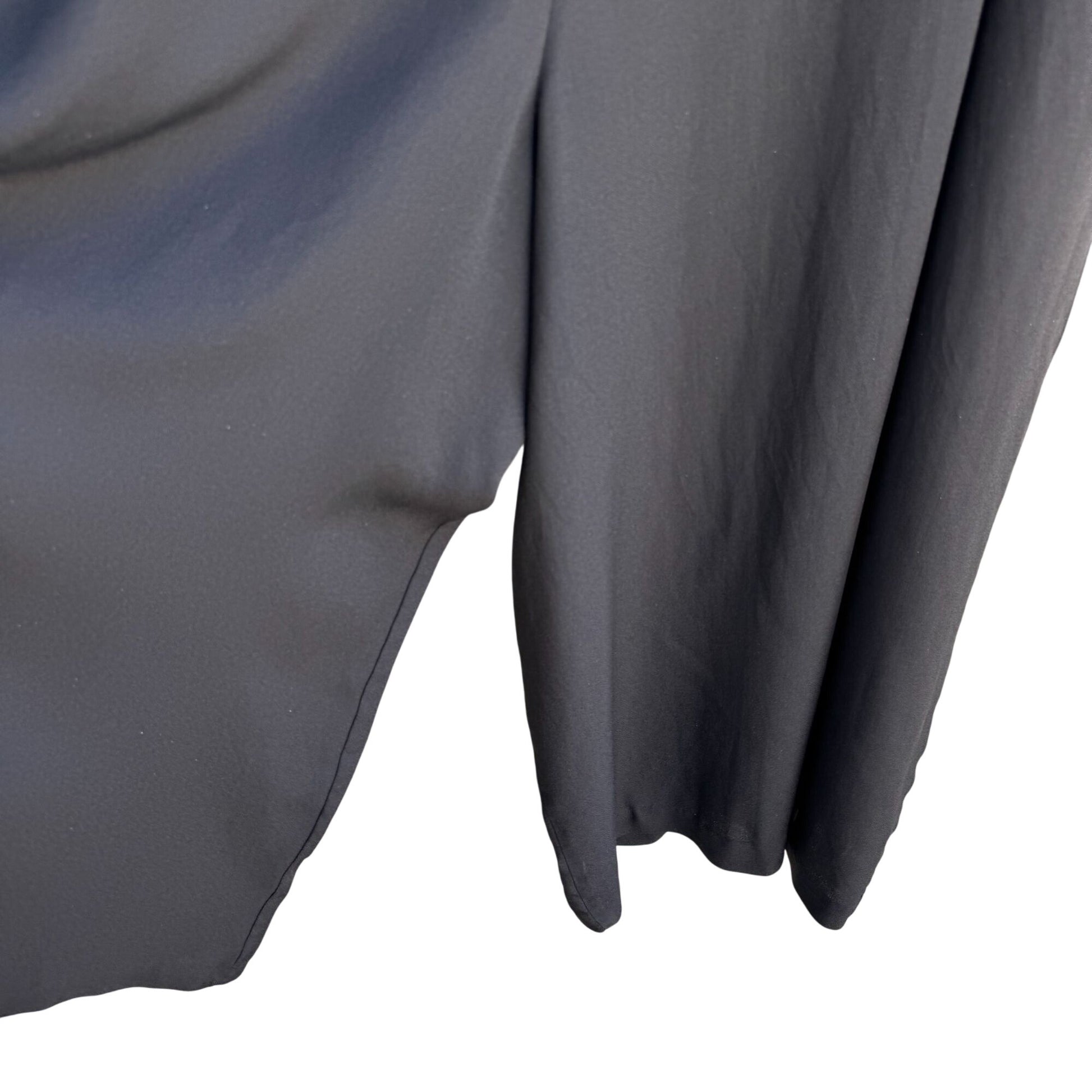 Jeffrey & Dara Vintage Black Rose Button Scoop Neck Wide Leg Jumpsuit New 20