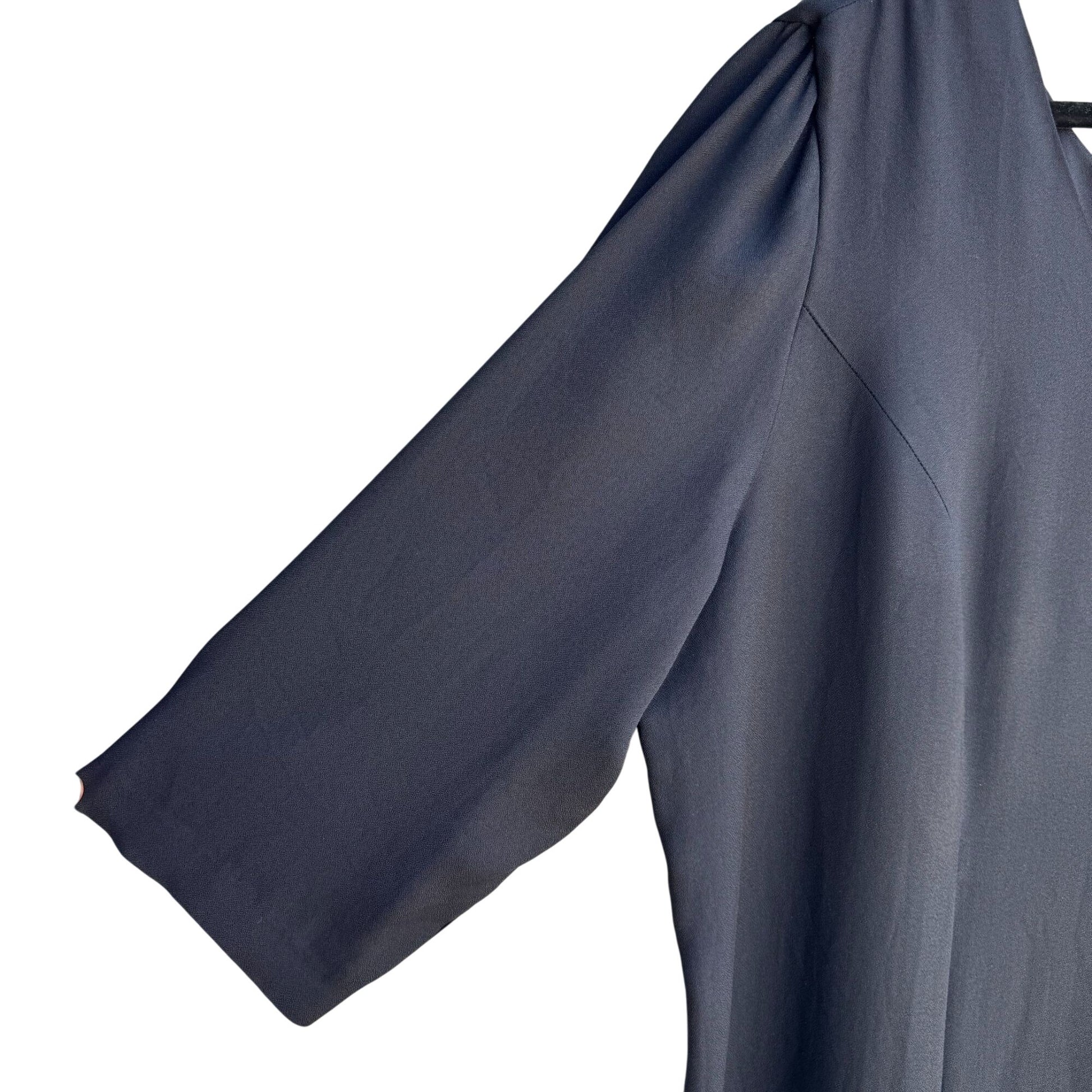 Jeffrey & Dara Vintage Black Rose Button Scoop Neck Wide Leg Jumpsuit New 20