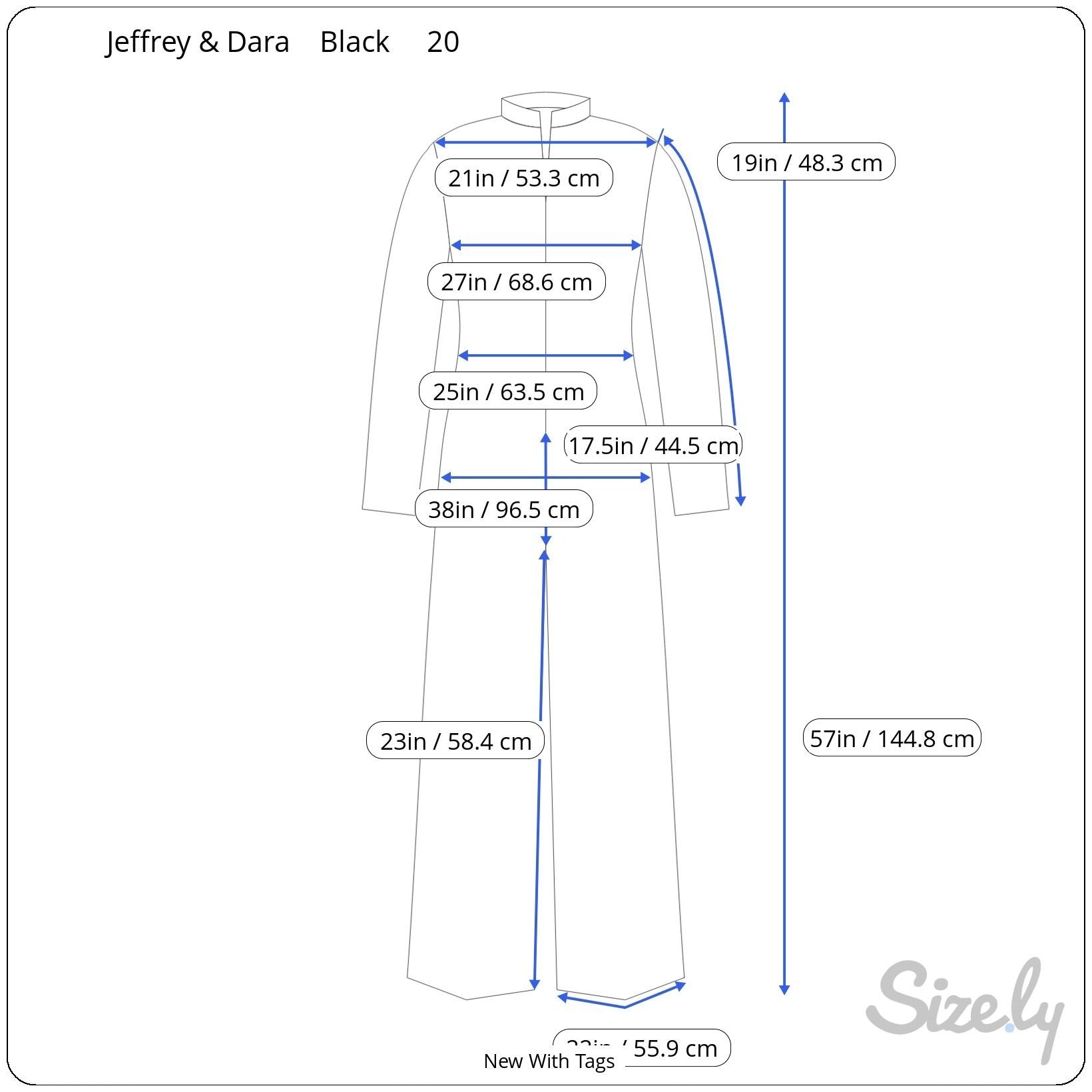 Jeffrey & Dara Vintage Black Rose Button Scoop Neck Wide Leg Jumpsuit New 20