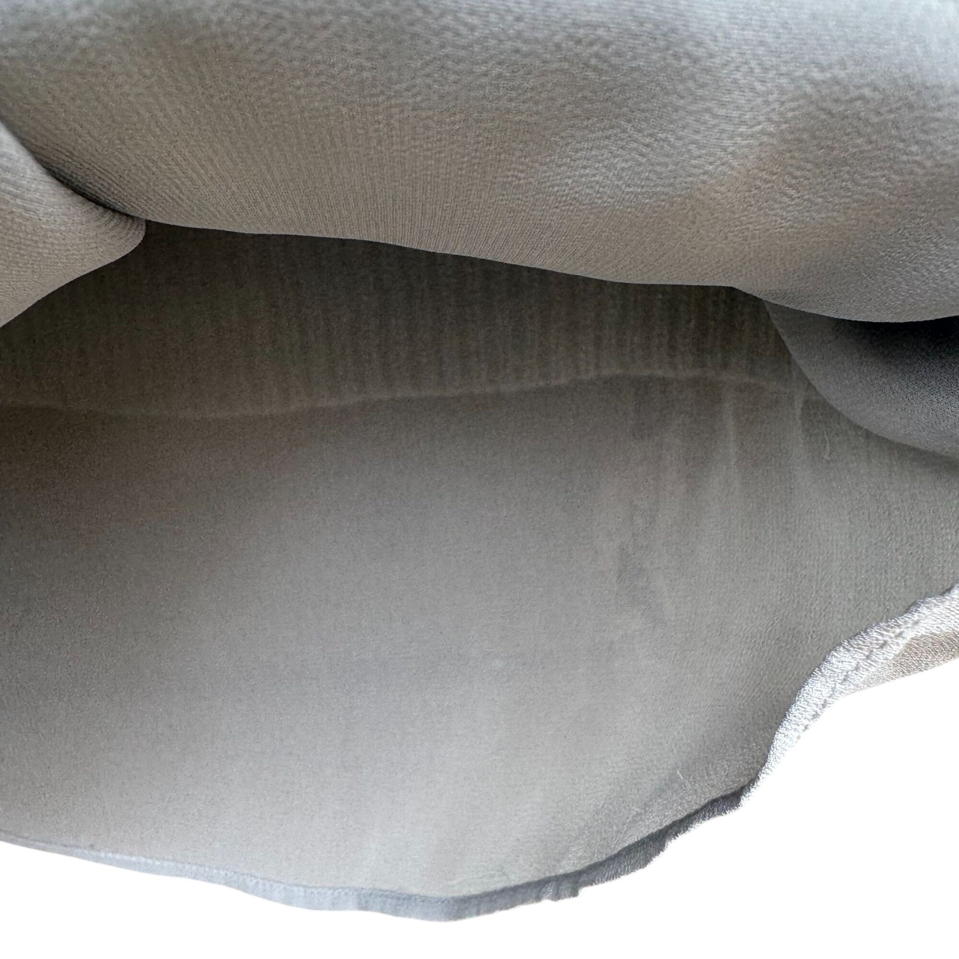 Lucky Brand Nico Pullover April Moon Blue Knit Chiffon Layered Chevron Sweater