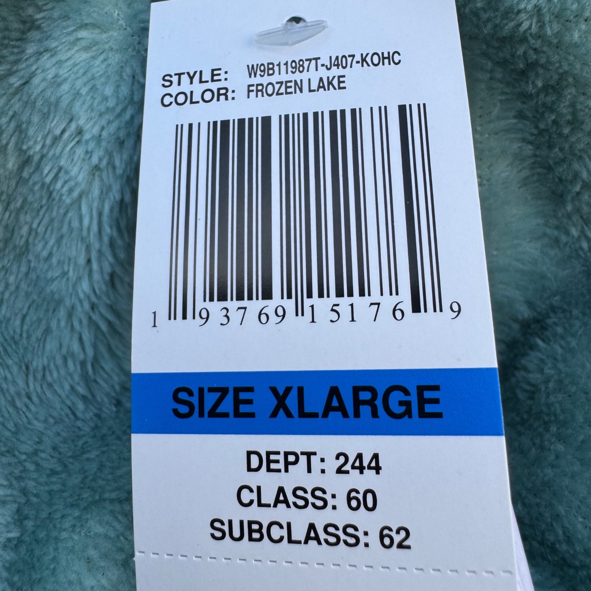 Wallflower Womens XL Aqua Plush Fleece Pullover Cowl Neck Cozy Lounge Crop Top