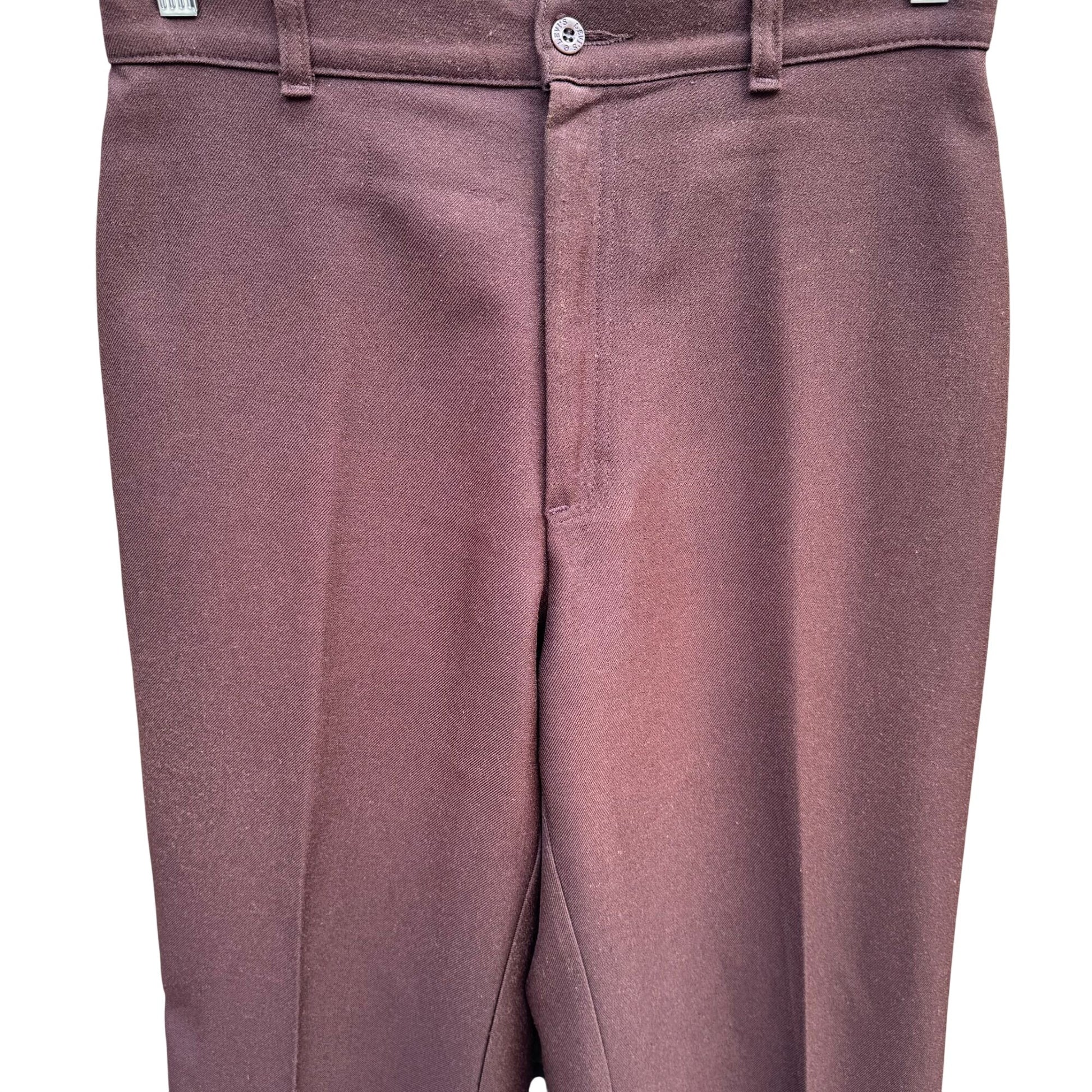 Levi Strauss & Co Vintage 70s 80s Womens Brown High-Waisted Straight-Leg Pants