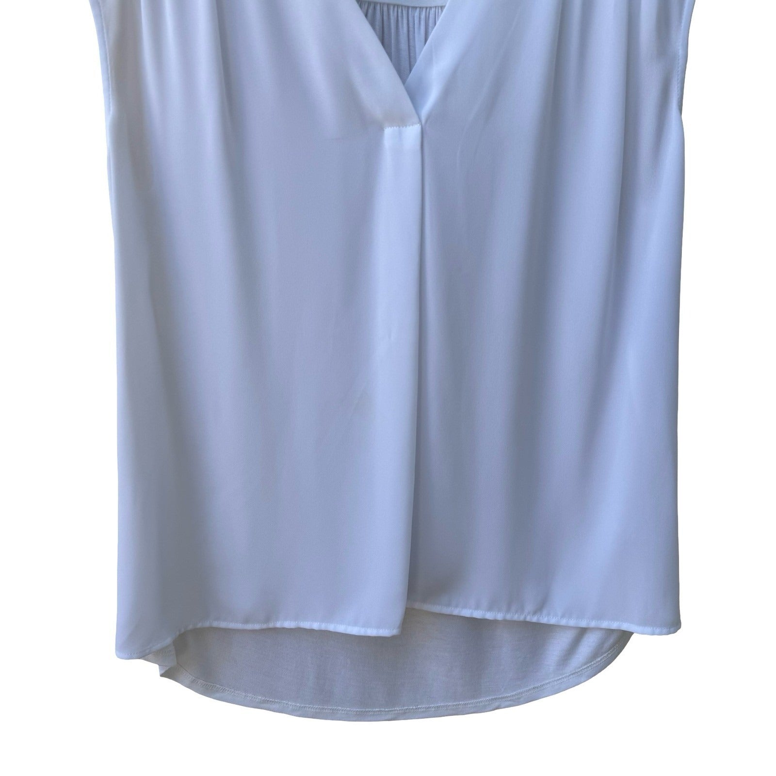 INC Minimalist Coastal Clean Girl Layering Neo Romance Airy Blouse White L NEW