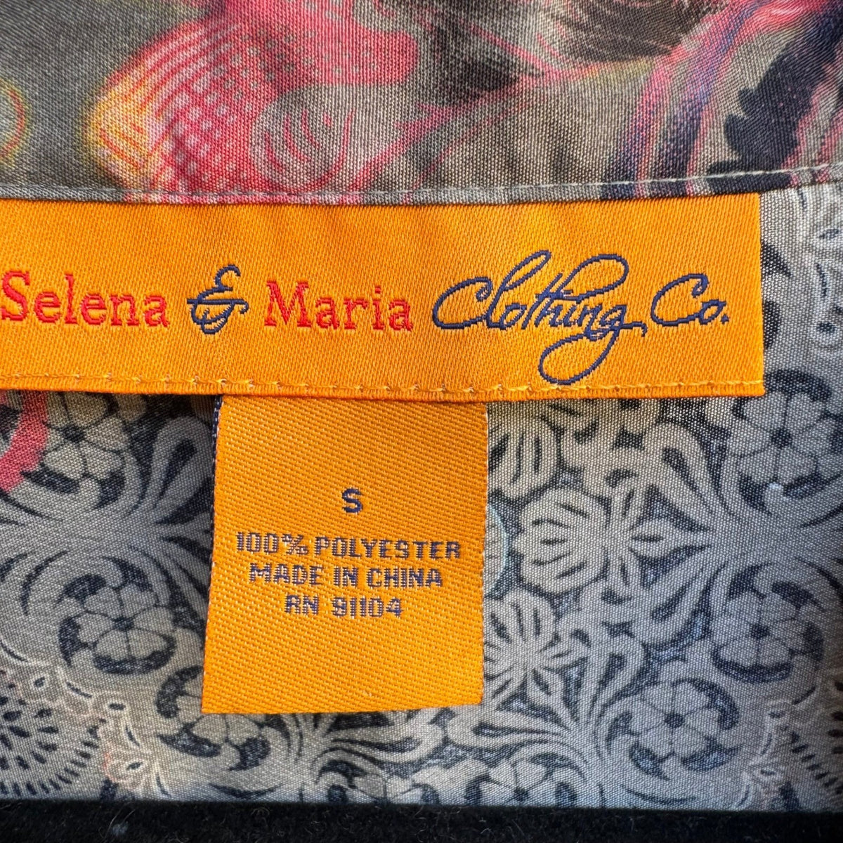 Selena & Maria Y2K Gypsy Sequin Paisley Leopard Ruffle Blouson Festival Top S