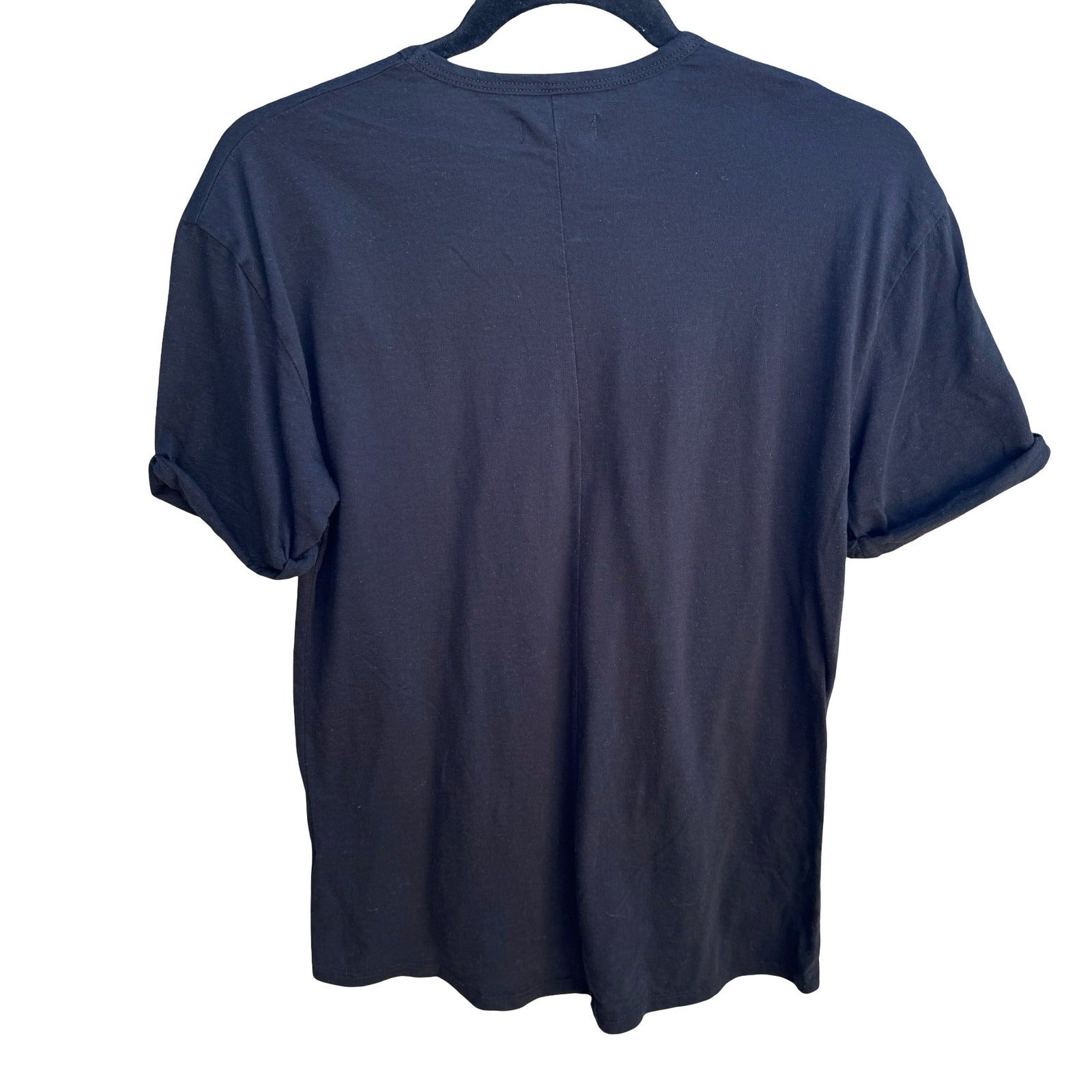 American Giant Minimalist Cotton Sustainable American Made Pocket Shirt Black S