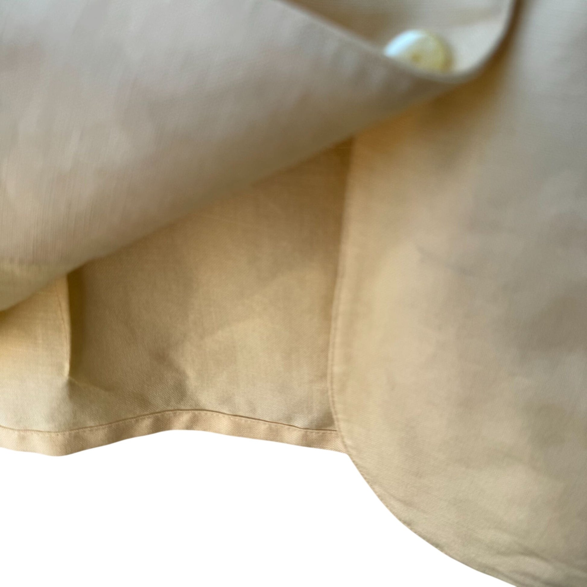 Emma James Petite Vintage Yellow Linen Blend Lace Crochet Sleeve Blazer Jacket 14P