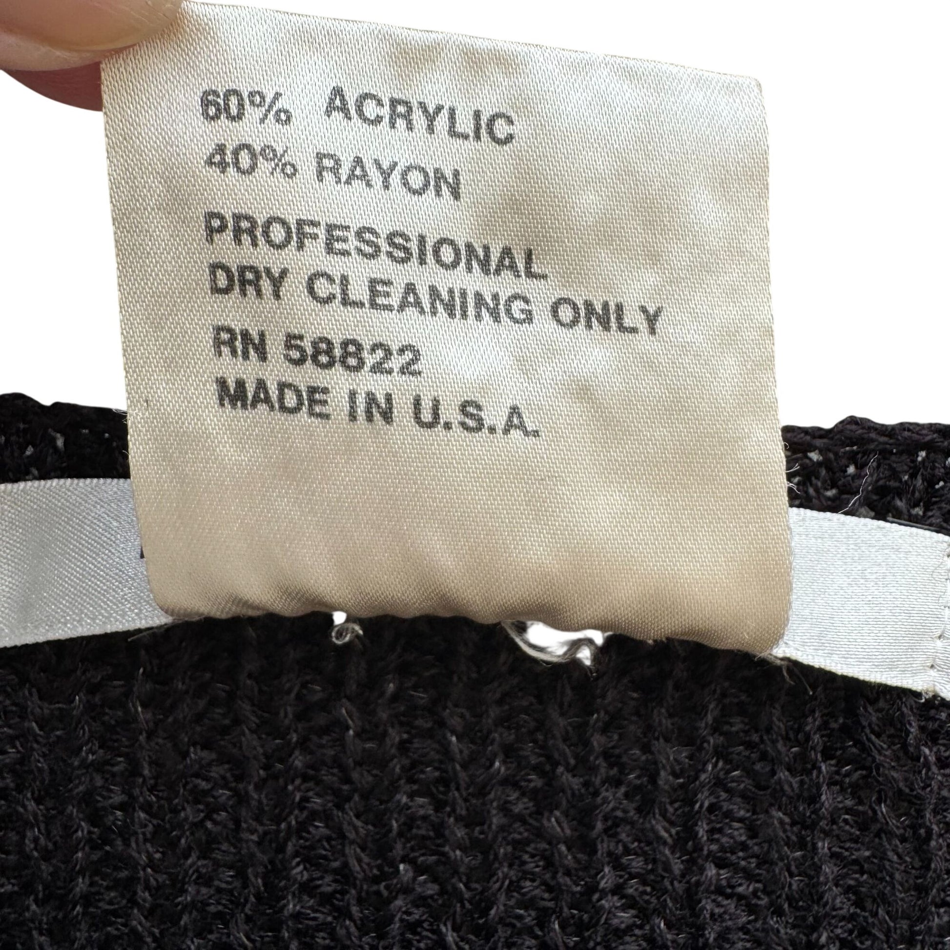 Max Studio Knitwear Womens Black Heavy Knit Pullover Tunic Sweater Minimalist XL