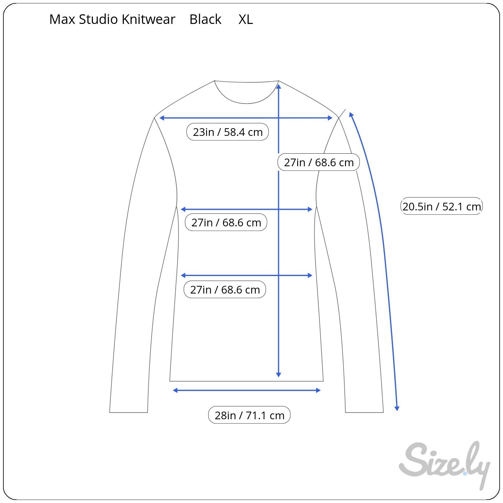 Max Studio Knitwear Womens Black Heavy Knit Pullover Tunic Sweater Minimalist XL