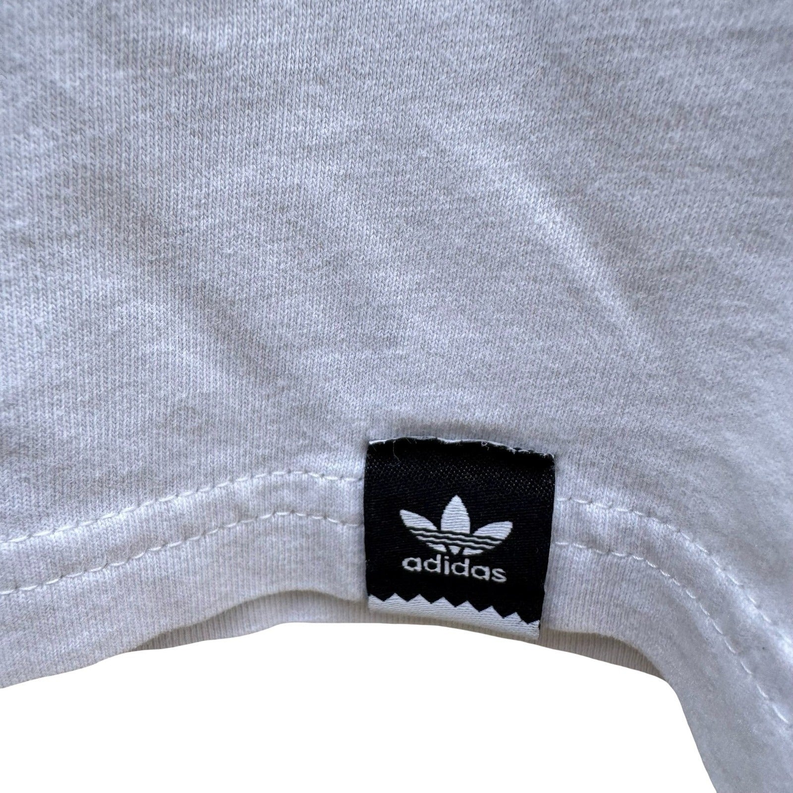 Adidas Originals Trefoil Box Graphic T-Shirt White Mens M Athleisure Streetwear