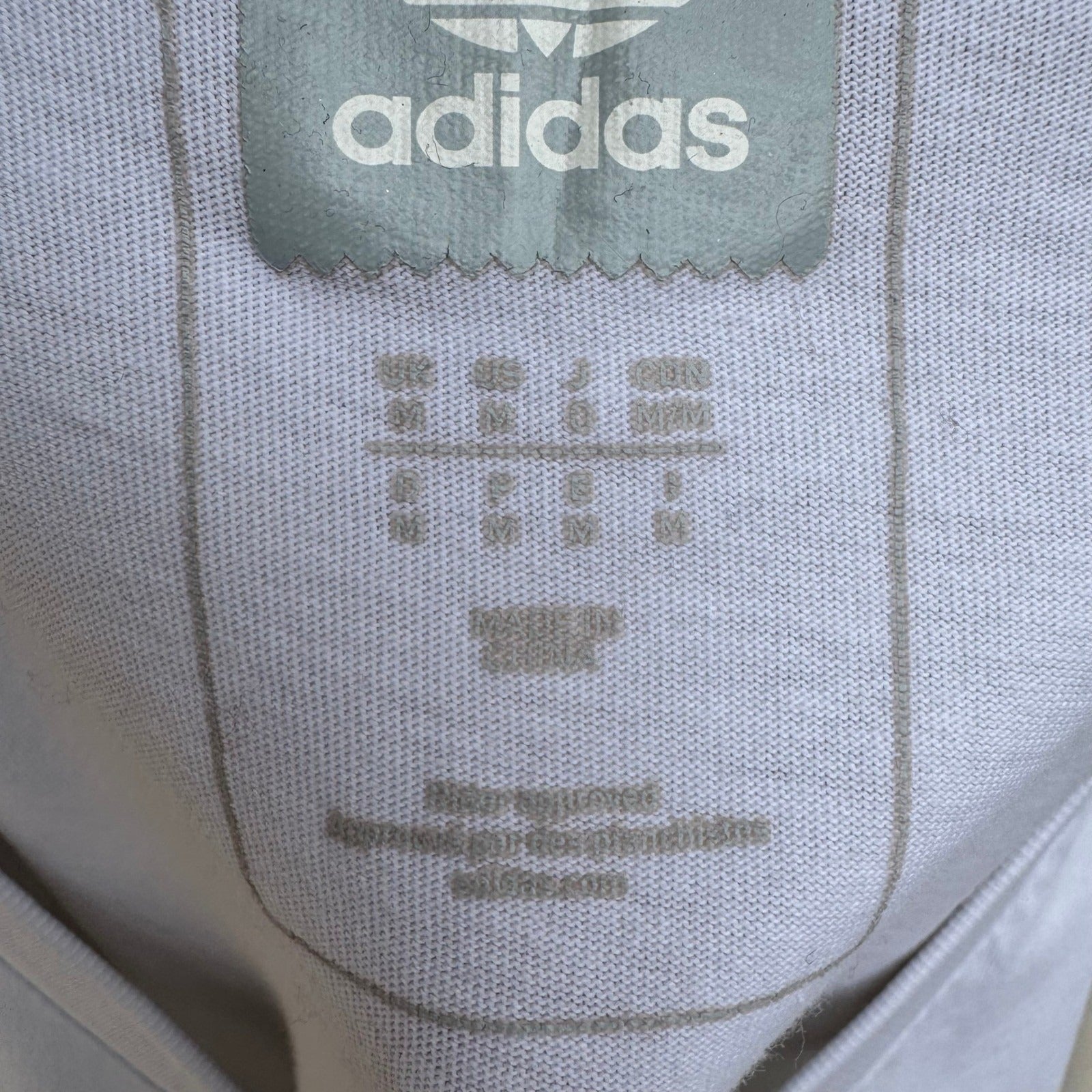 Adidas Originals Trefoil Box Graphic T-Shirt White Mens M Athleisure Streetwear