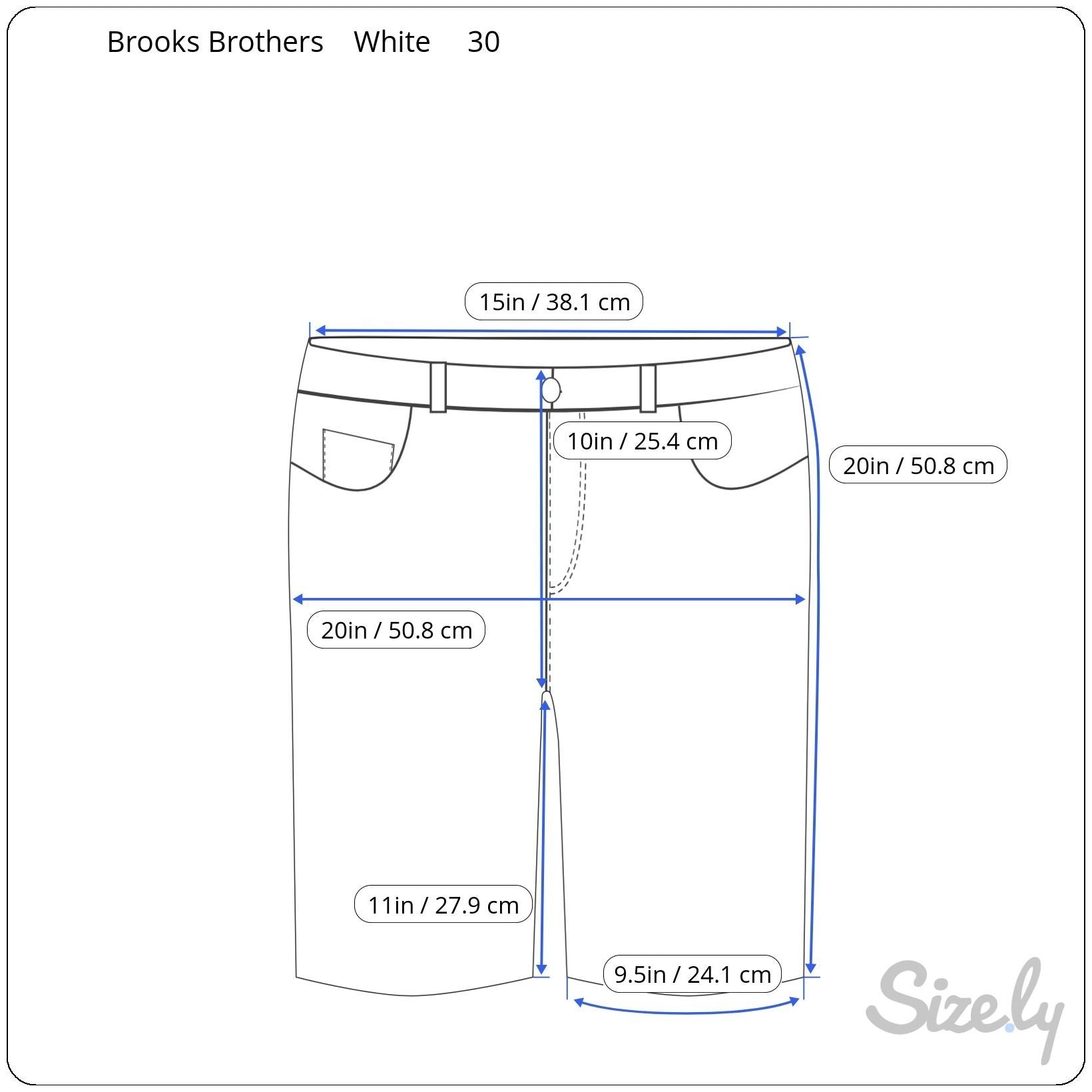 Brooks Brothers Mens White Bermuda Shorts W30 Preppy Cotton Mens Casual Summer