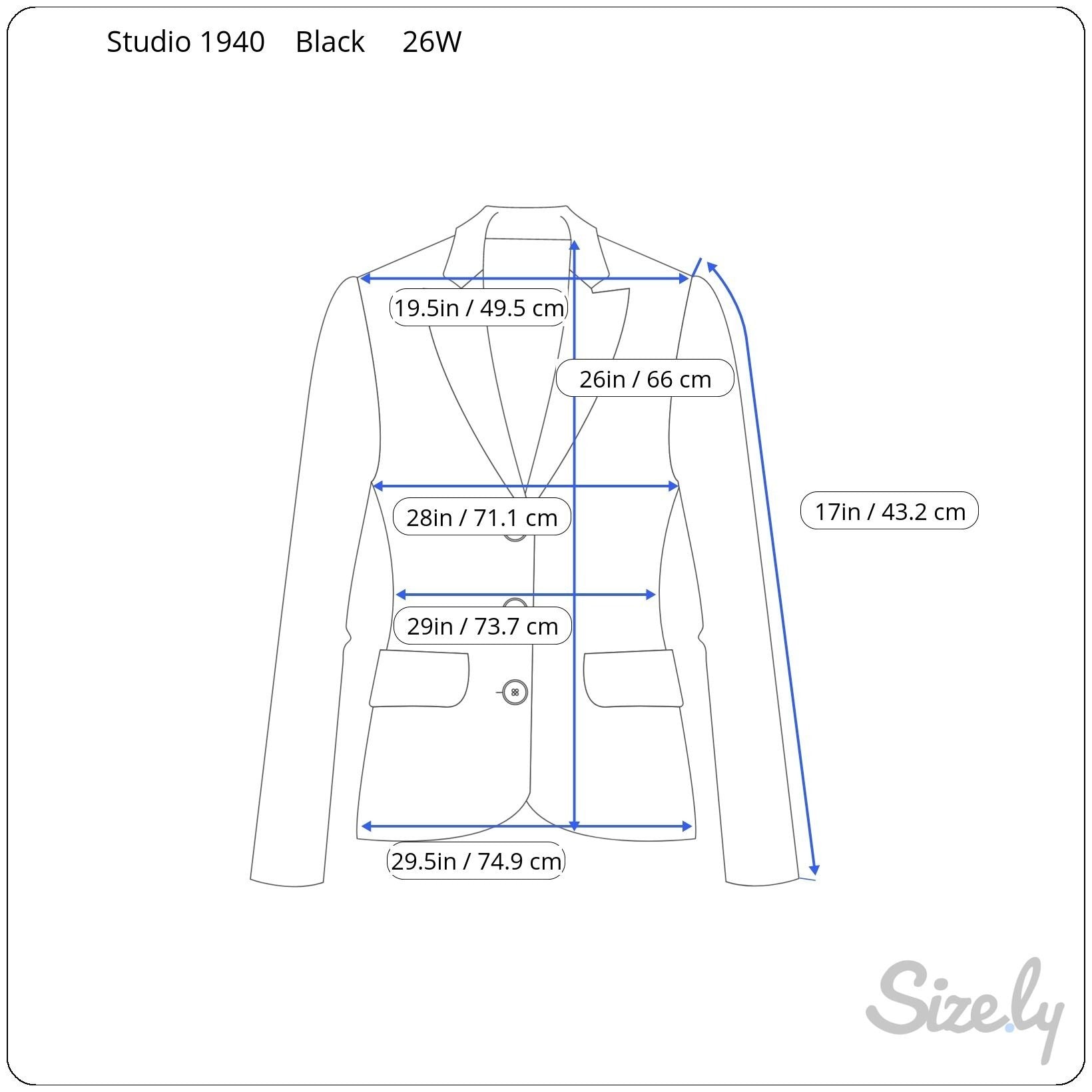 Studio 1940 Womens Plus Size Gray Scoop Neck Two Button Tweed Blazer Jacket 26W