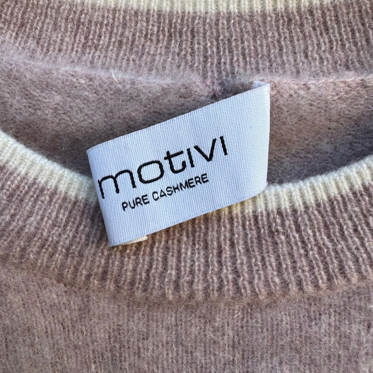 Motivi Cashmere Quiet Luxury Coquette Balletcore Preppy Sweater Pastel Pink S
