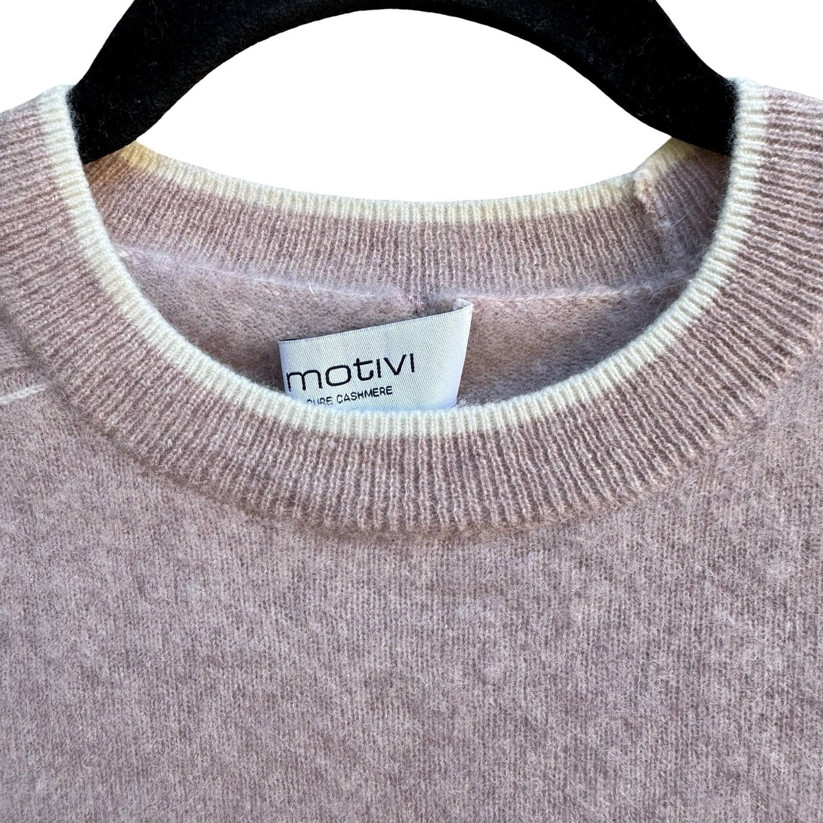 Motivi Cashmere Quiet Luxury Coquette Balletcore Preppy Sweater Pastel Pink S