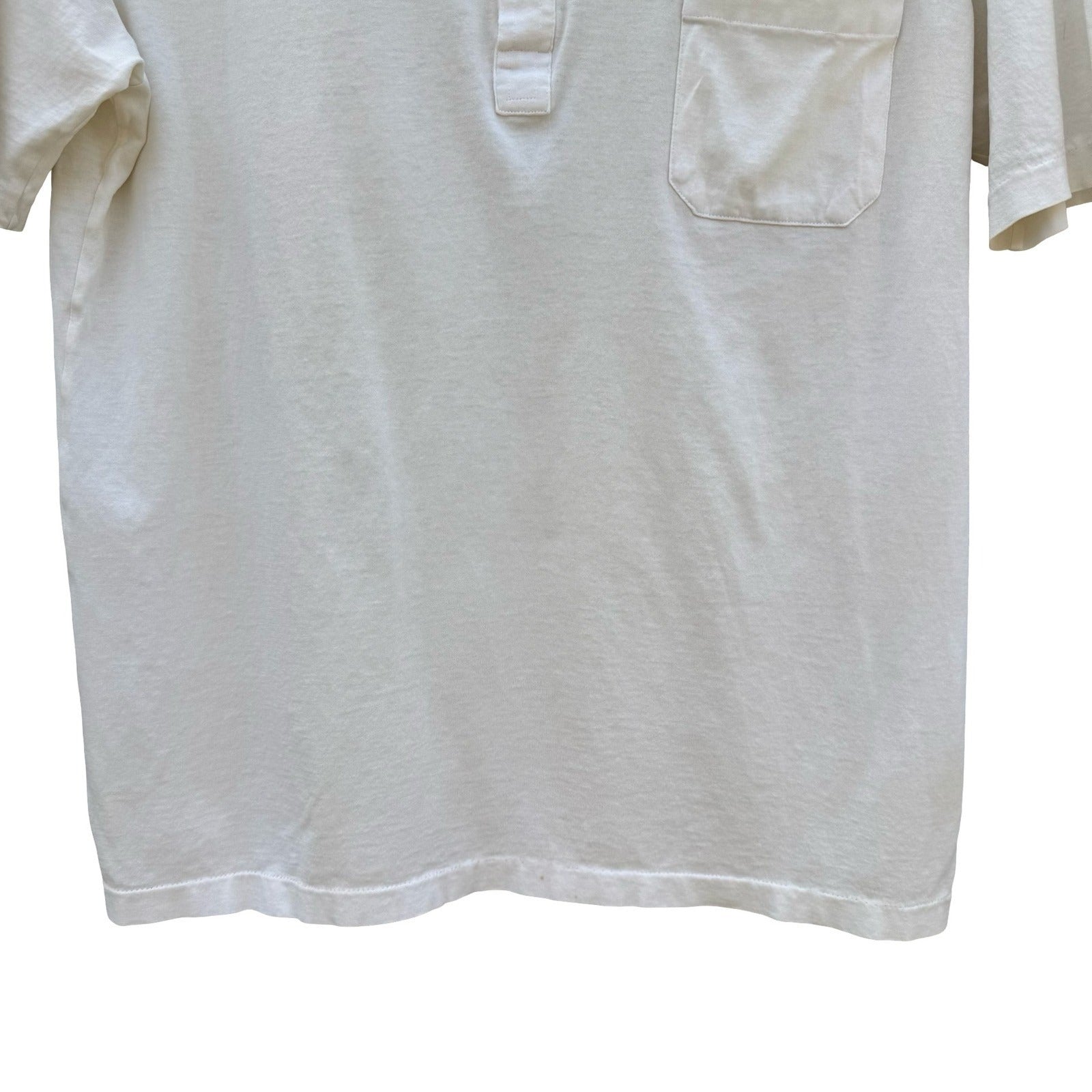 Giordano Sports Wear SPA Paris Mens S Cream Mercerized Cotton Polo Shirt Vintage